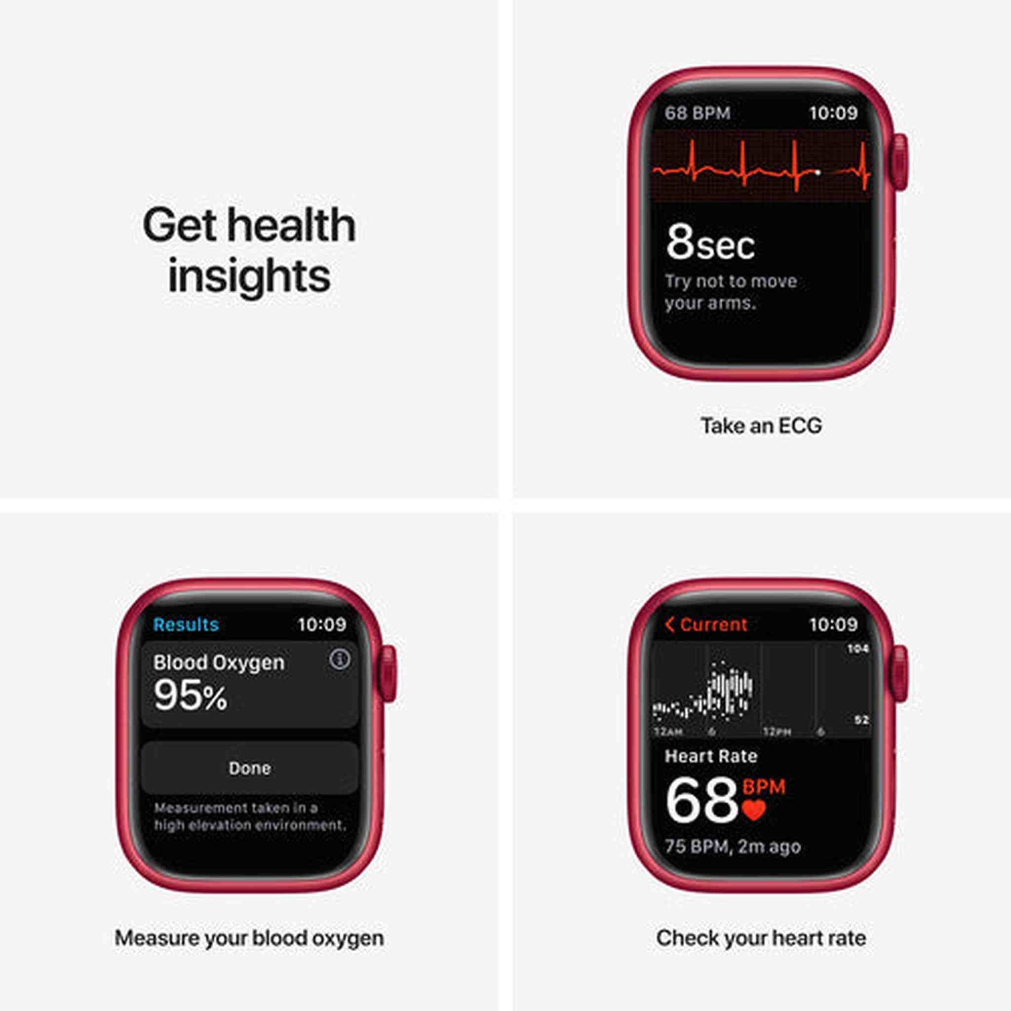 Apple Watch Series 7 GPS + Cellular, 45mm Product RED Aluminum Case with Product RED Sport Band - Regular Apple