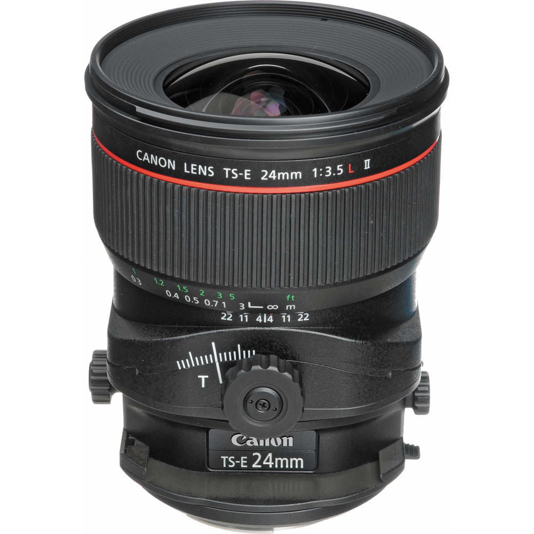 Canon TS-E 24mm f/3.5L II Tilt-Shift Lens with BONUS 128GB Memory Card and Canon Carrying Case Combo Special Intl Model Canon