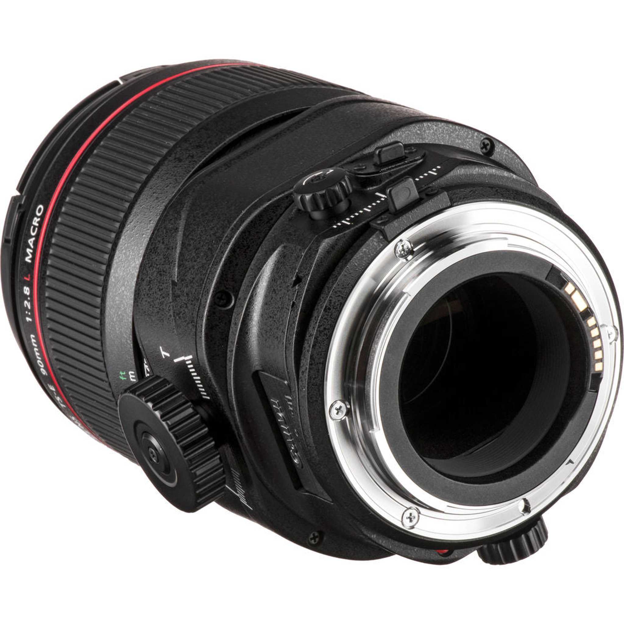 Canon TS-E 90mm f/2.8L Macro Tilt-Shift Lens with BONUS 128GB Memory Card and Canon Carrying Case Combo Special Intl Model Canon