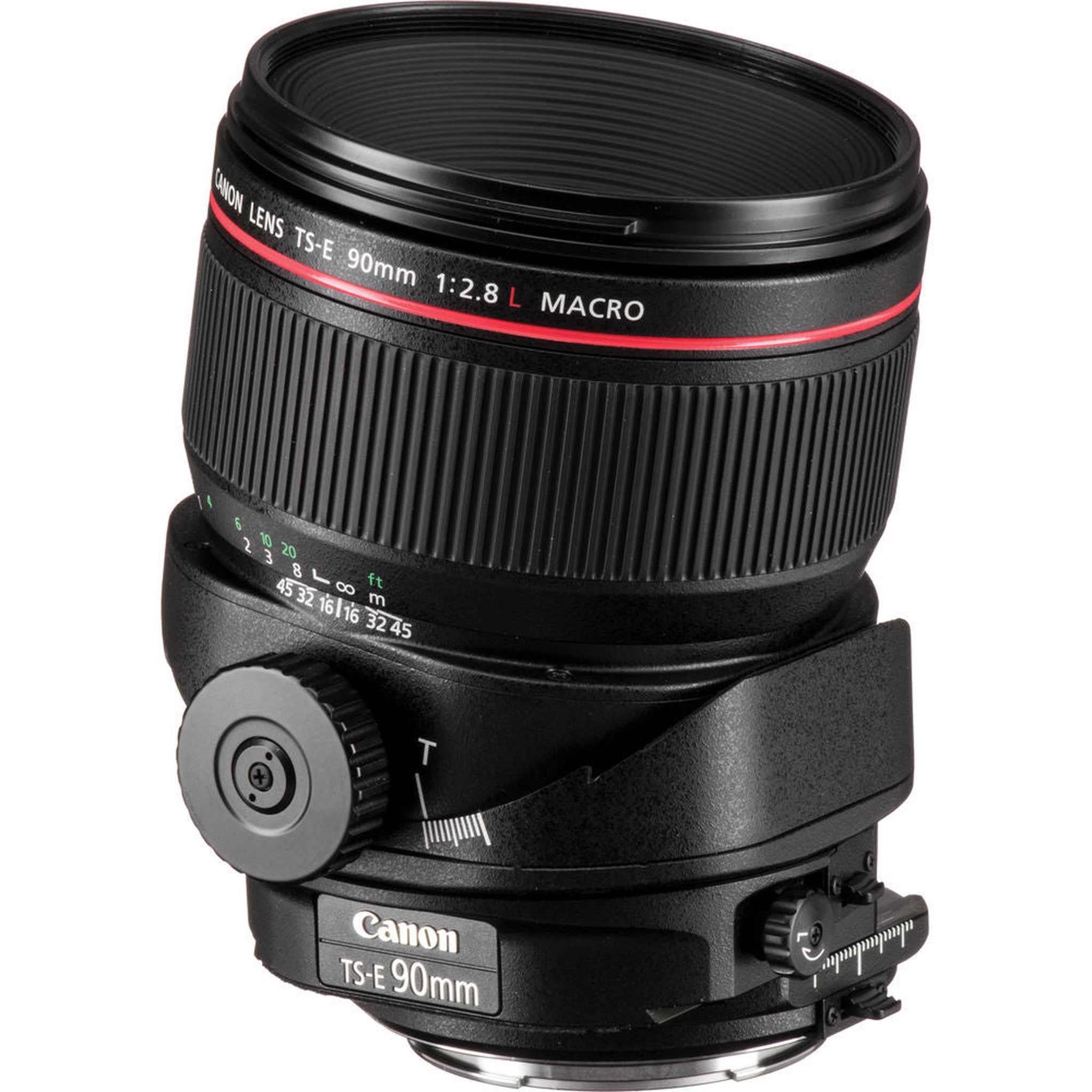 Canon TS-E 90mm f/2.8L Macro Tilt-Shift Lens with BONUS 128GB Memory Card and Canon Carrying Case Combo Special Intl Model Canon