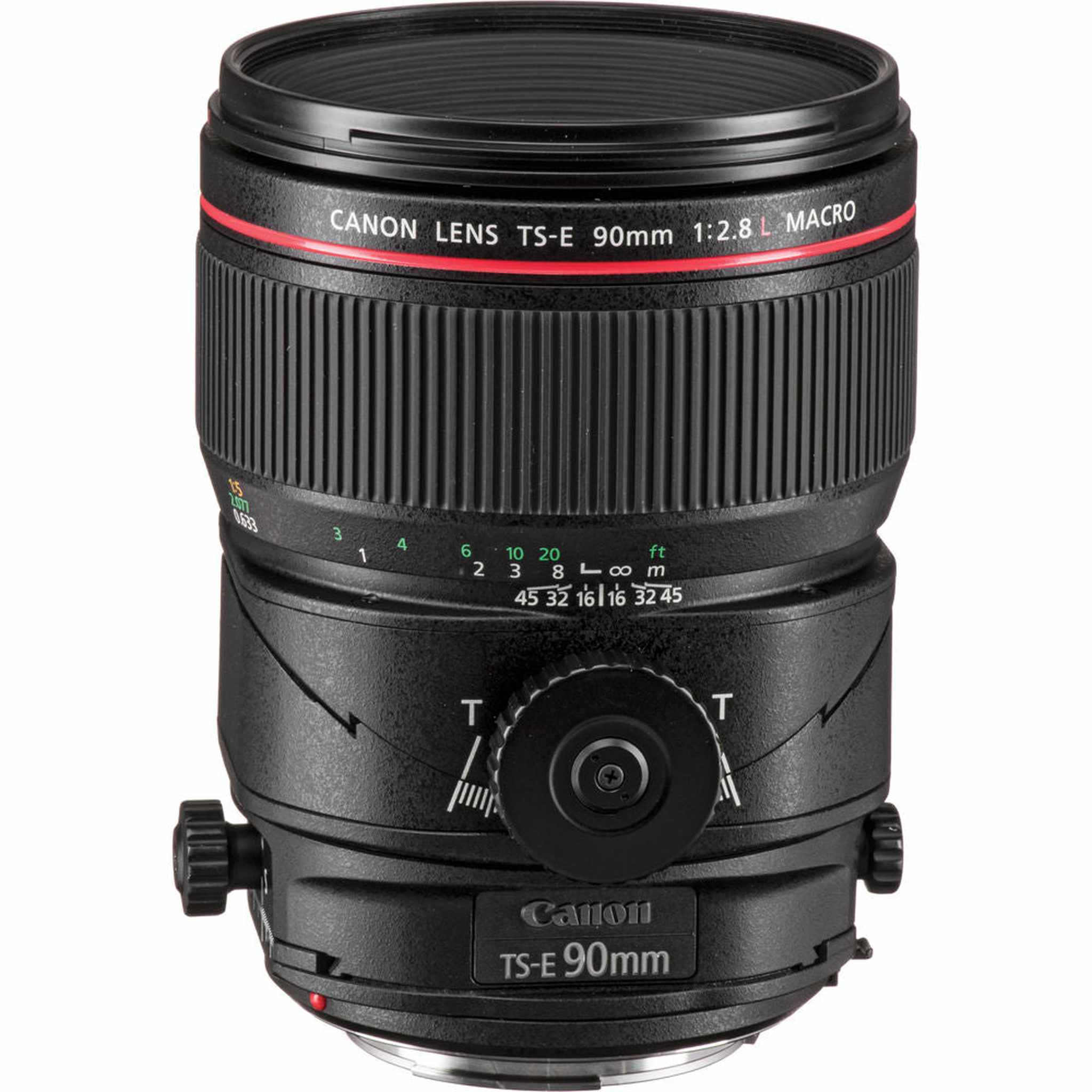 Canon TS-E 90mm f/2.8L Macro Tilt-Shift Lens with BONUS Bundle | Memory | Backpack | Monopod | Cleaning Kit | Intl Model Canon