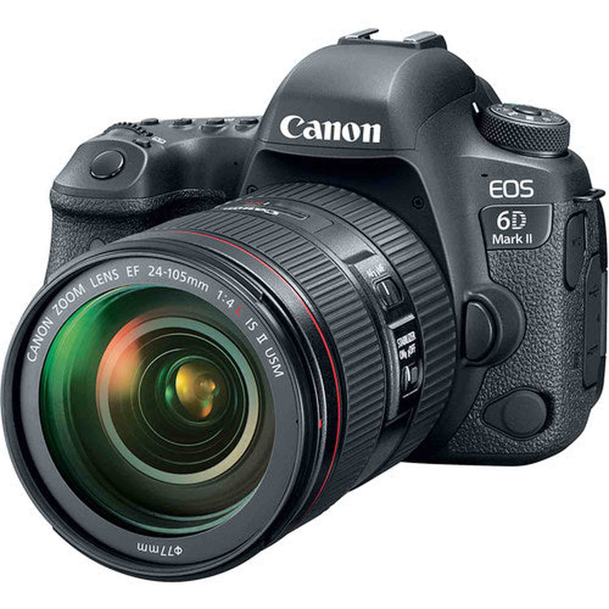 Canon EOS 6D Mark II DSLR Camera with EF 24-105mm USM Lens - WiFi Enabled Canon