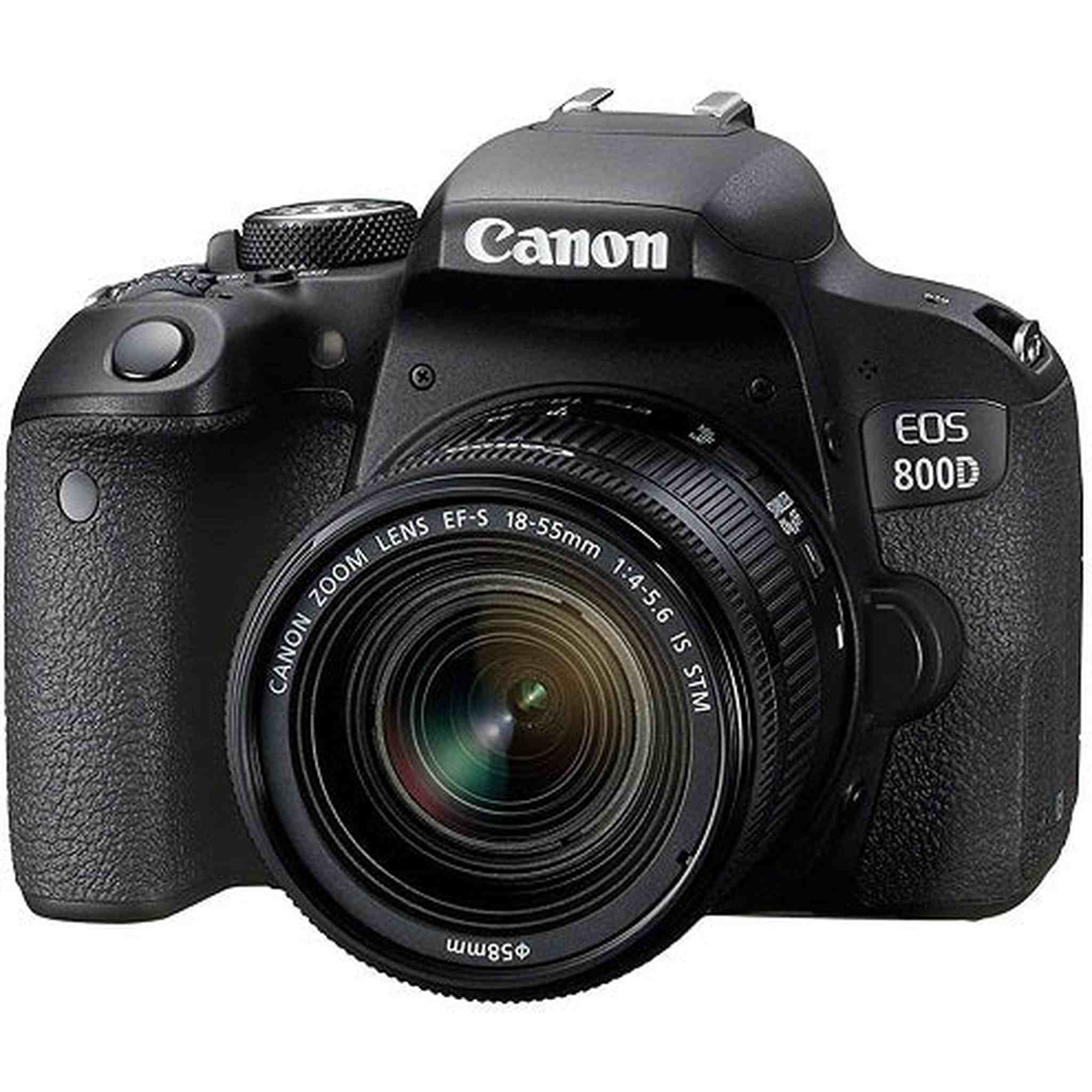 Canon EOS 800D Digital SLR with 18-55 IS STM Lens Black International Model No Warranty Canon