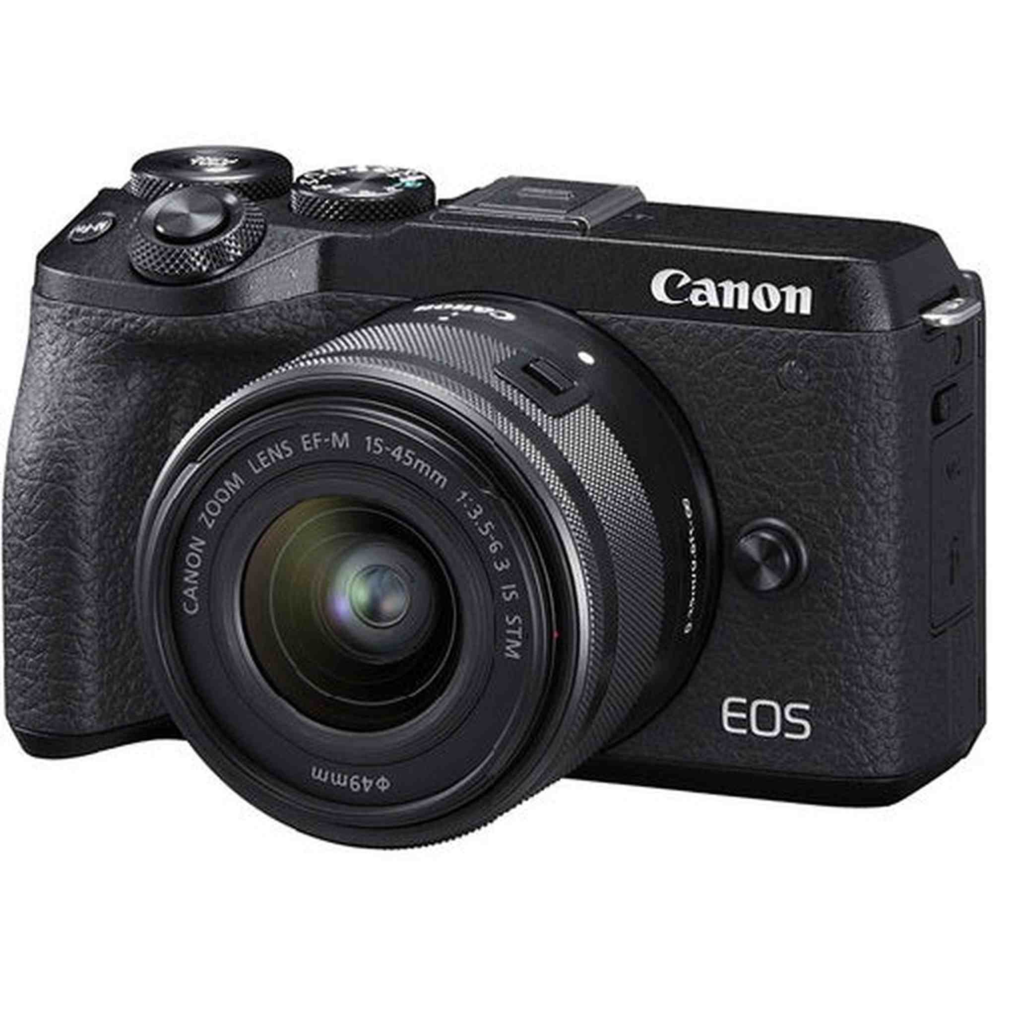 Canon EOS M6 Mark II Mirrorless Digital Camera + 15-45mm Lens - Black Canon