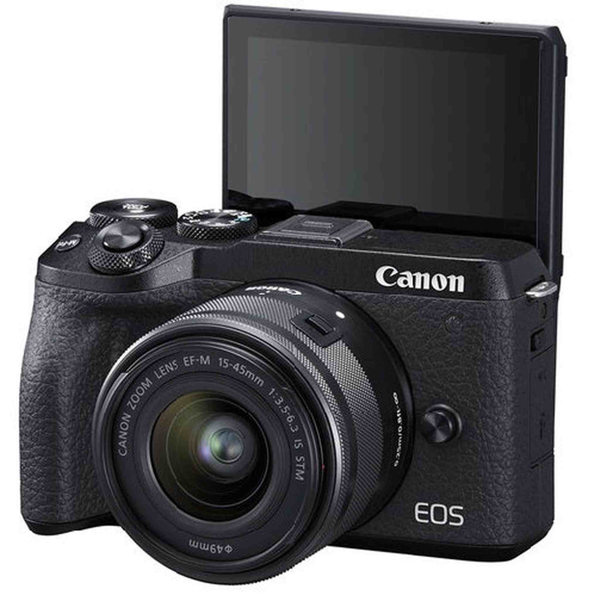 Canon EOS M6 Mark II Mirrorless Digital Camera + 15-45mm Lens - Black Canon