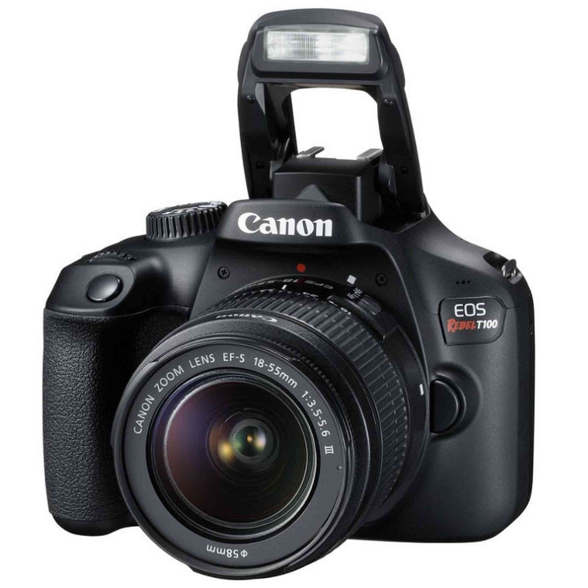 Canon EOS Rebel T100 DSLR Camera EF-S 18-55mm f/3.5-5.6 DC III Canon