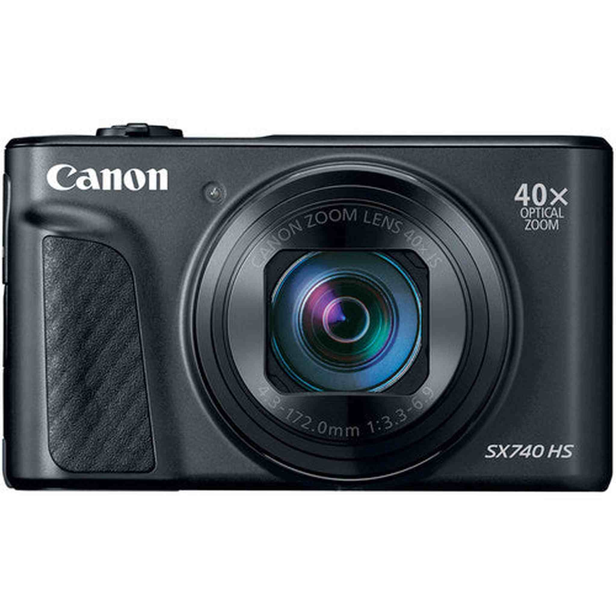 Canon PowerShot SX740 Digital Camera w/40x Optical Zoom & 3 Inch Tilt LCD - 4K VIdeo, Wi-Fi, NFC, Bluetooth Enabled Black Canon