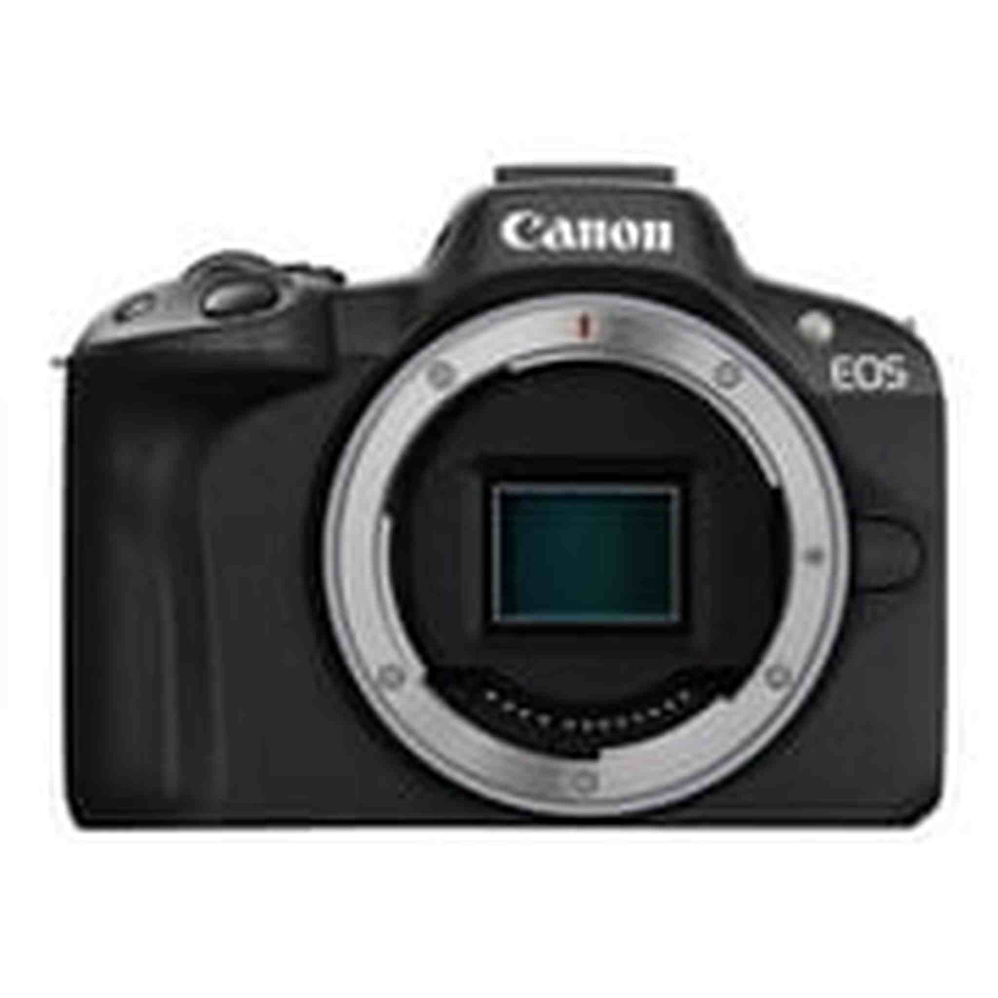 Canon EOS R50 Mirrorless Vlogging Camera Body Only/Black , RF Mount, 24.2 MP, 4K Video, DIGIC X Image Processor, Subject Detection & Tracking, Compact, Smartphone Connection, Content Creator Canon