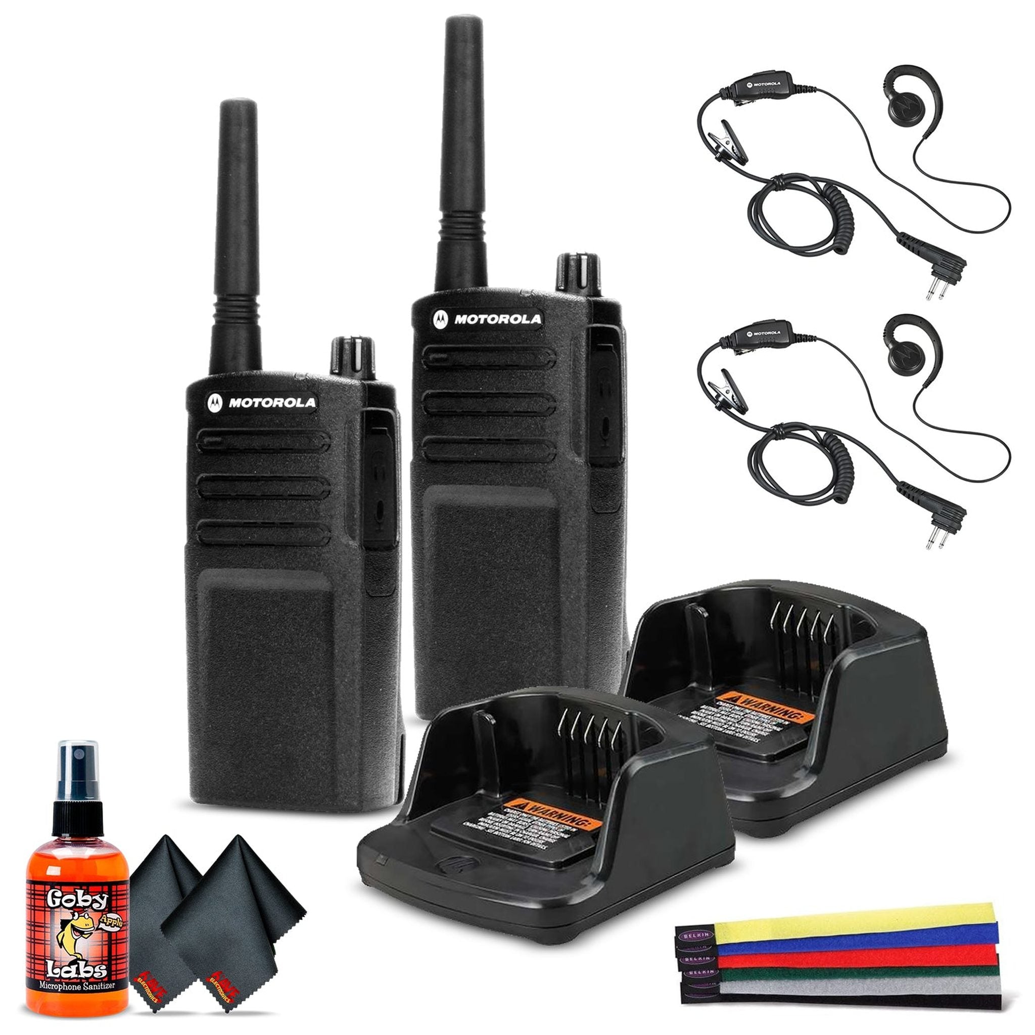 2 x Motorola RMU2040 On-Site 2-Way Radio RMU2040 - 2 Pack With Mic Starter Bundle Motorola