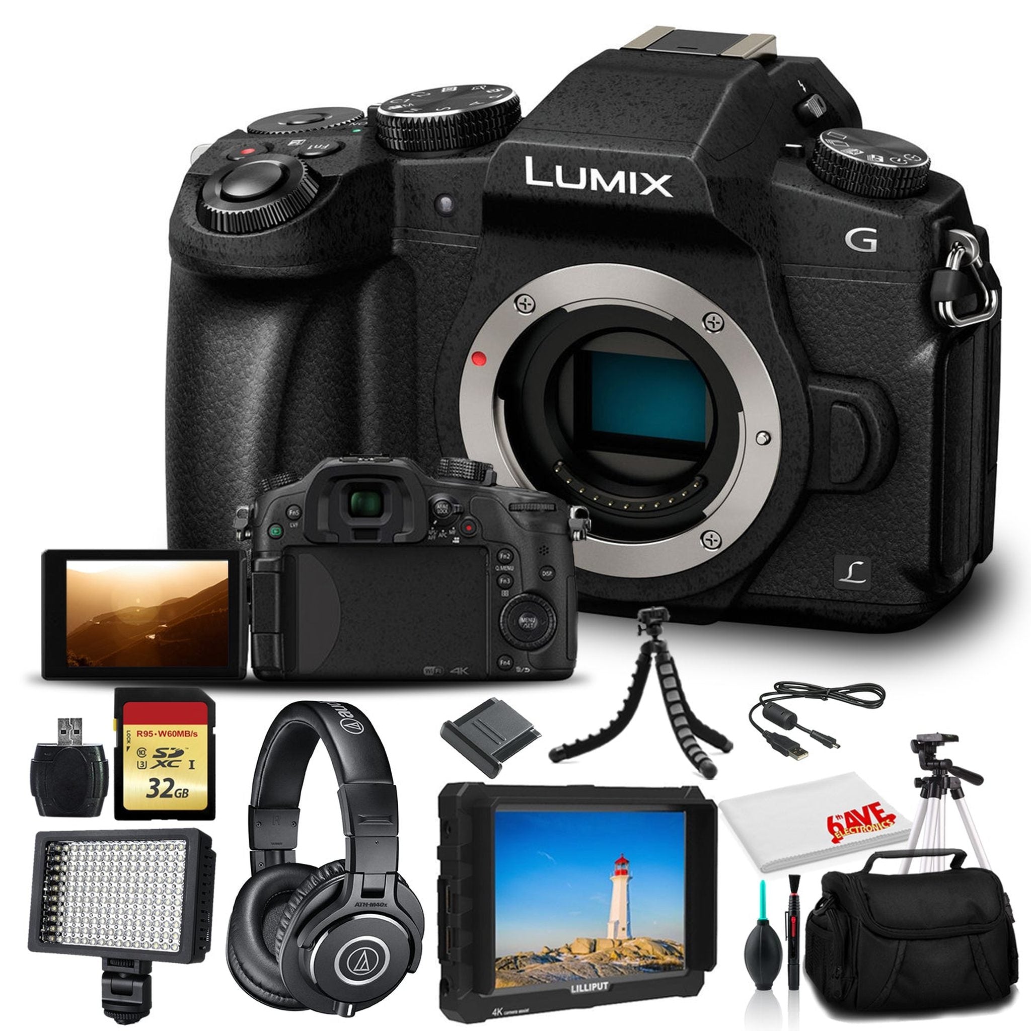 Panasonic Lumix DMC-G85 Mirrorless Digital Camera Body DMC-G85MK - Sound Bundle Panasonic