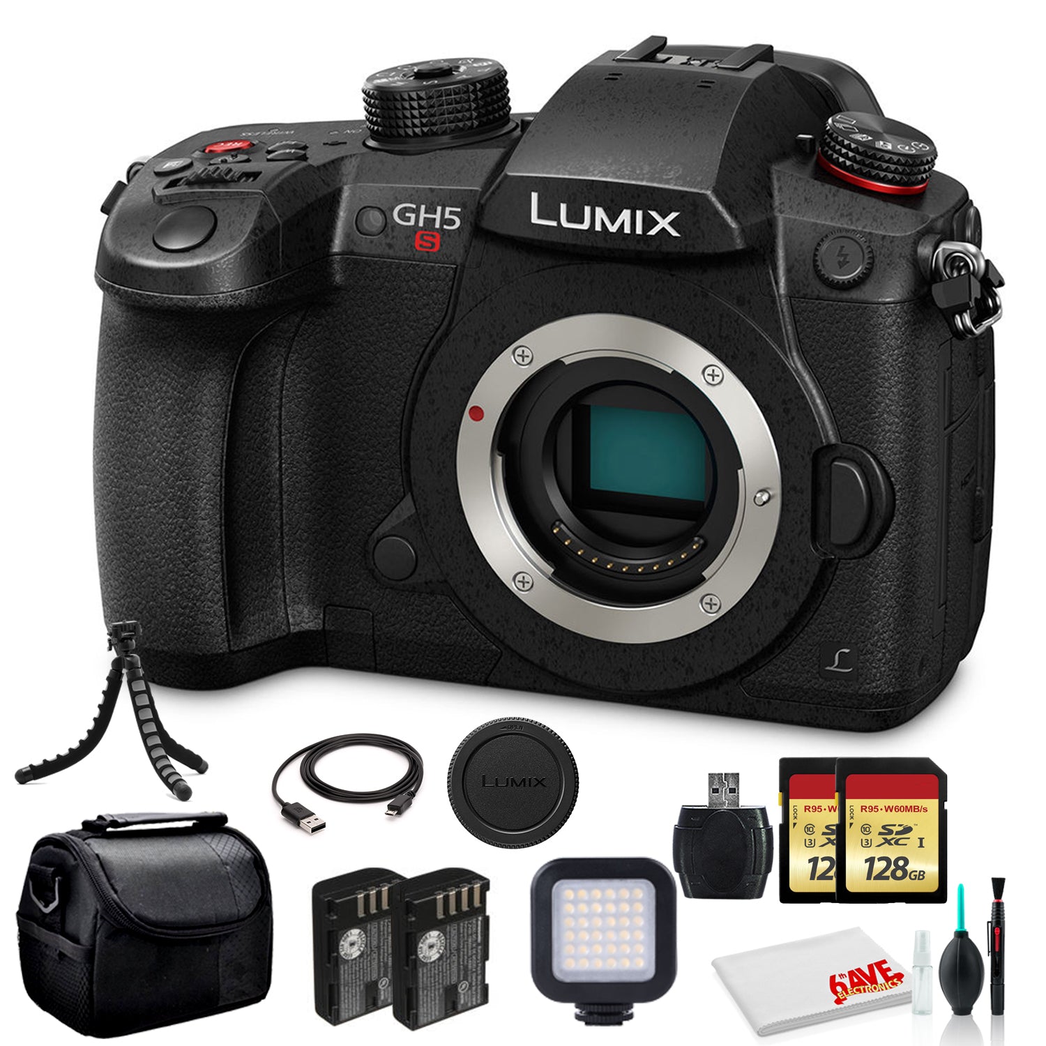 Panasonic Lumix DC-GH5S Mirrorless Digital Camera DC-GH5S Pro Bundle Panasonic