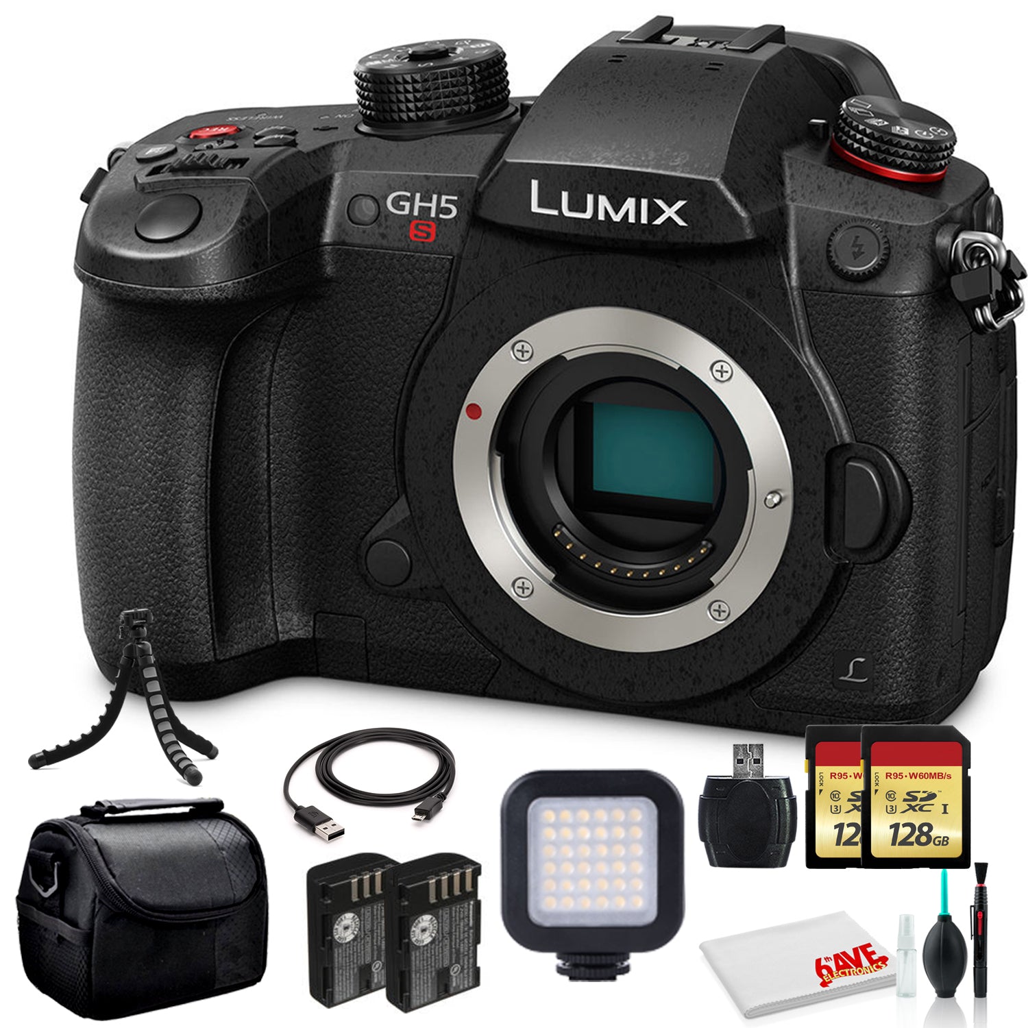 Panasonic Lumix DC-GH5S Mirrorless Digital Camera DC-GH5S - Bundle - Panasonic