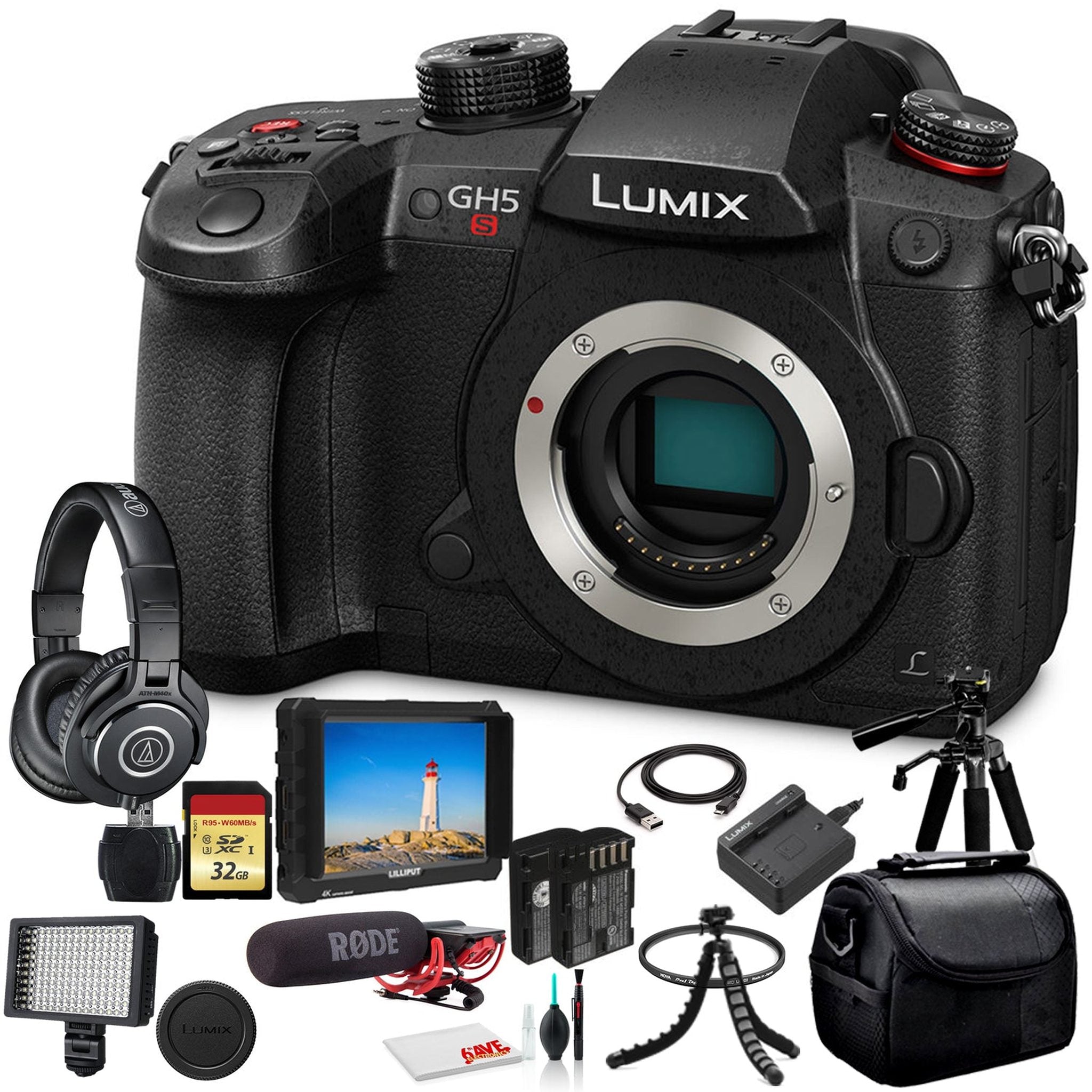 Panasonic Lumix DC-GH5S Mirrorless Digital Camera DC-GH5S - Bundle - Panasonic