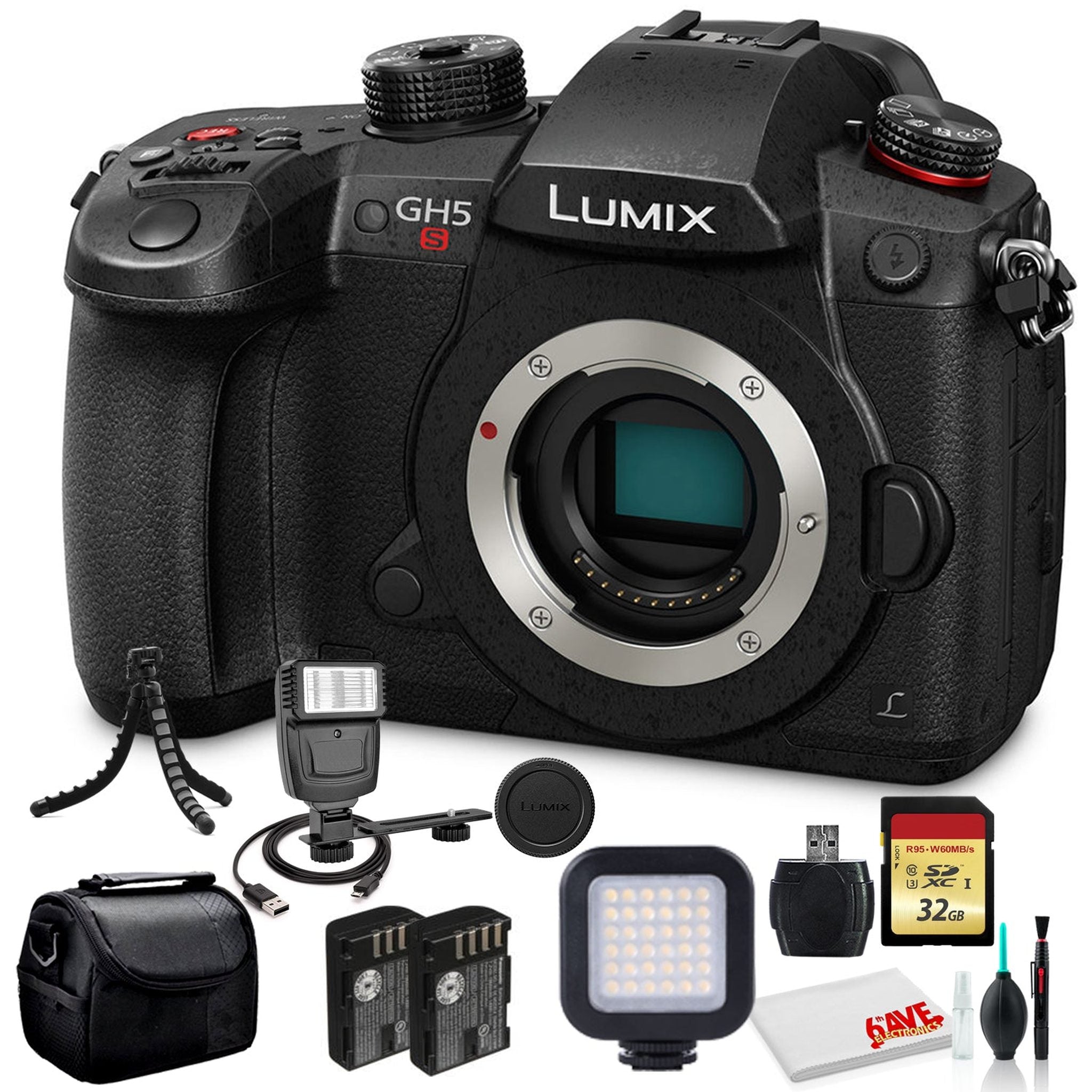 Panasonic Lumix DC-GH5S Mirrorless Digital Camera DC-GH5S Advanced Bundle Panasonic