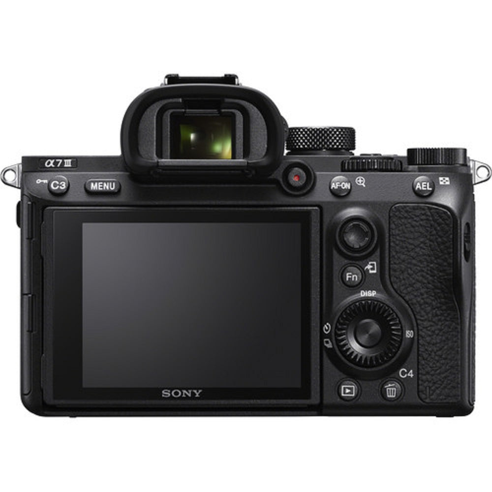 Sony Alpha a7 III Mirrorless Digital Camera Body Only Bundle - With Bag, Extra Battery, 64GB Memory Card Sony