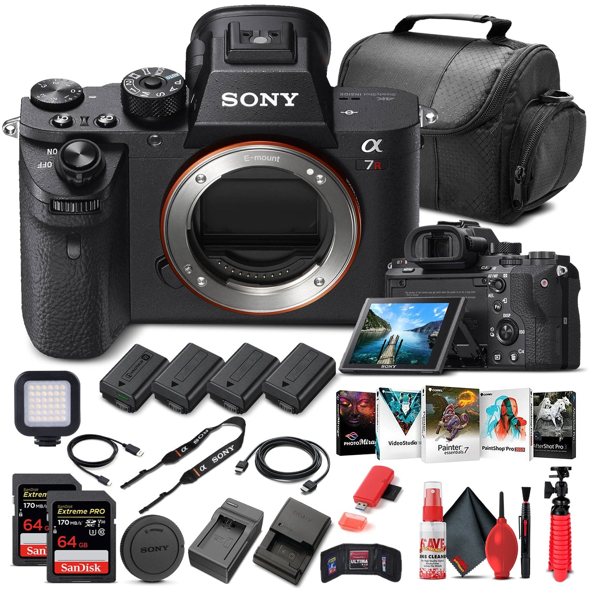 Sony Alpha a7R II Mirrorless Camera Body Only ILCE7RM2/B - Pro Bundle Sony