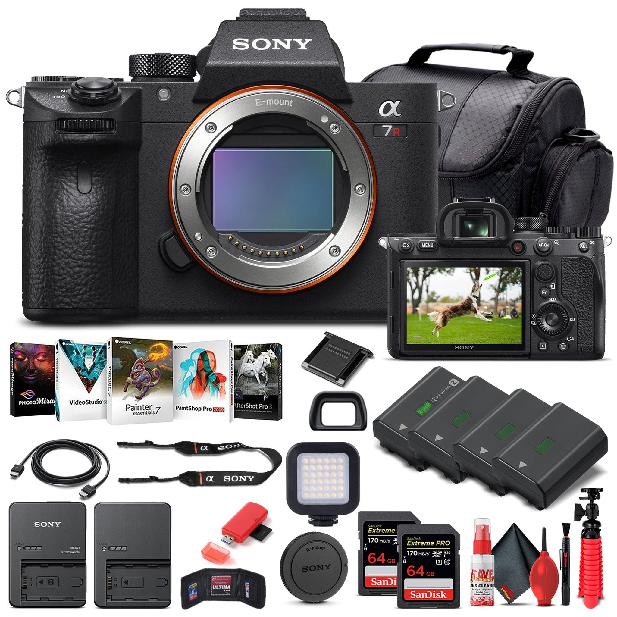 Sony Alpha a7R IV Mirrorless Camera Body Only ILCE7RM4/B - Pro Bundle Sony