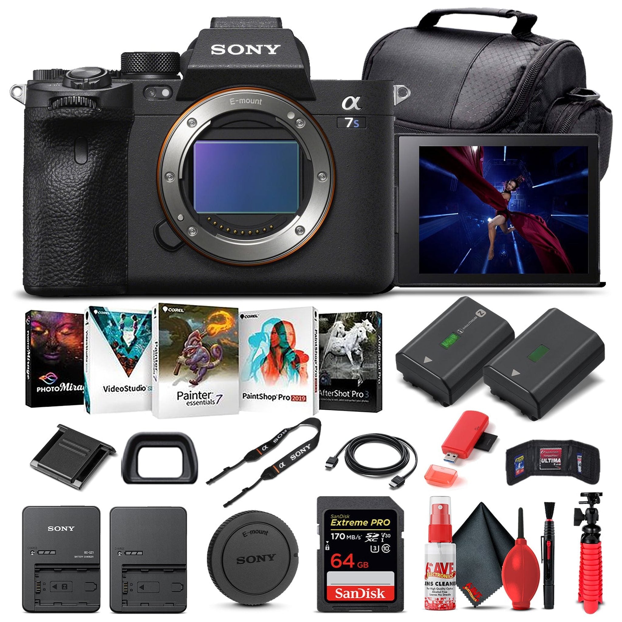 Sony Alpha a7S III Mirrorless Camera Body Only ILCE7SM3/B - Basic Bundle Sony