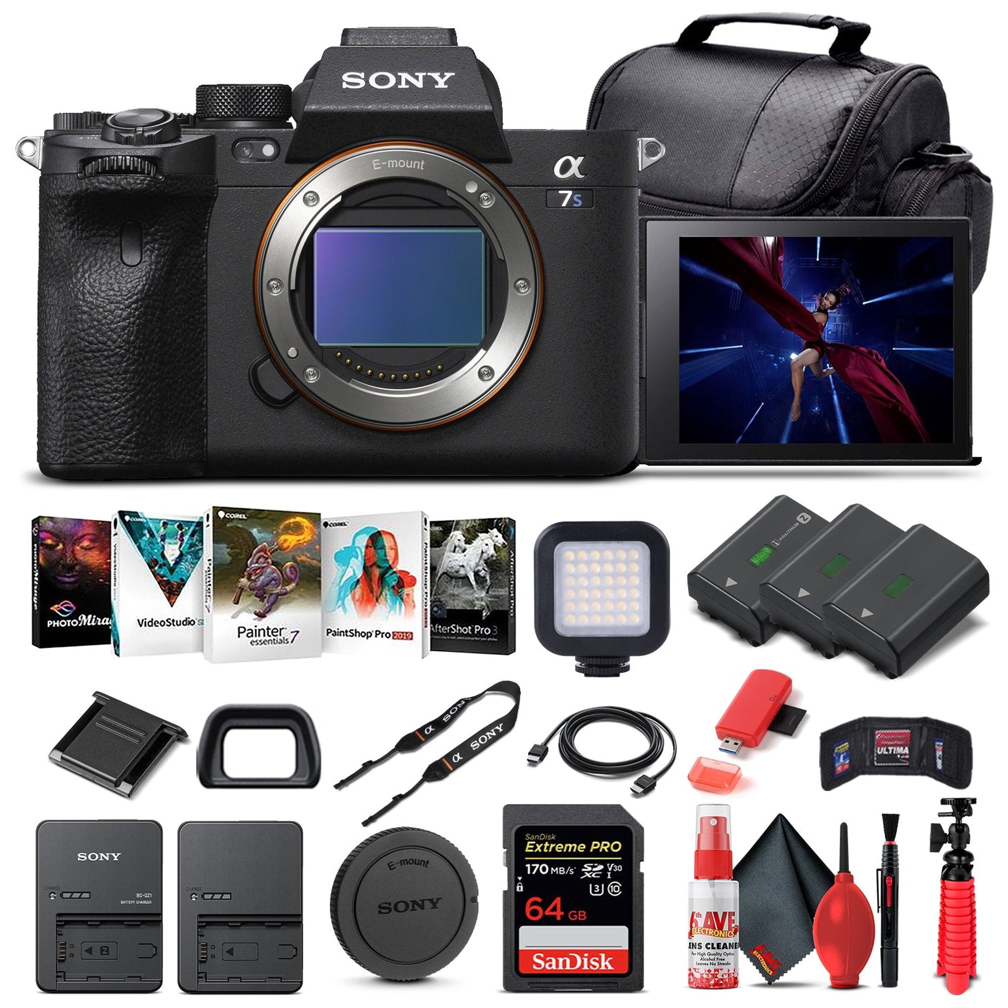 Sony Alpha a7S III Mirrorless Camera Body Only ILCE7SM3/B - Advanced Bundle Sony