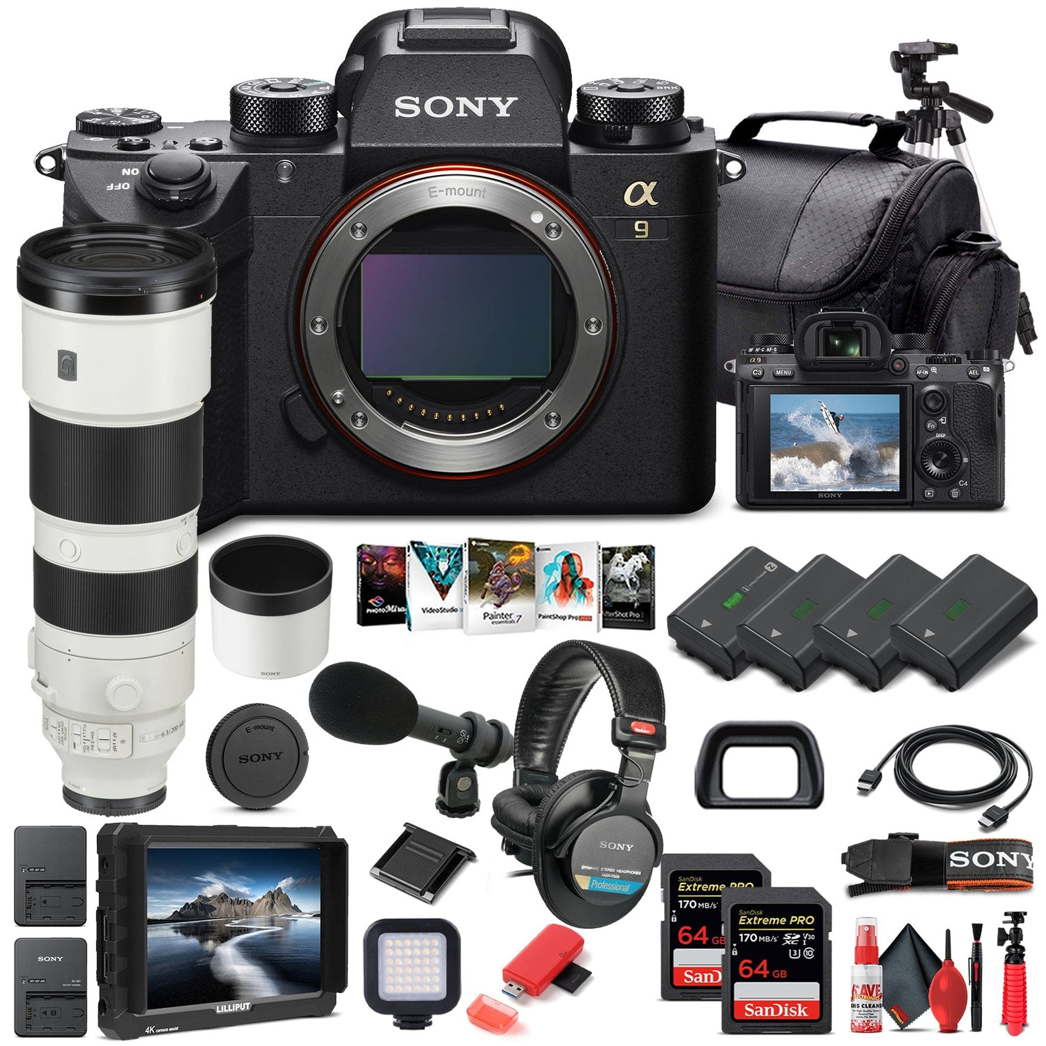 Sony Alpha a9 II Mirrorless Camera W/ Sony FE 200-600mm Lens - Pro Bundle Sony