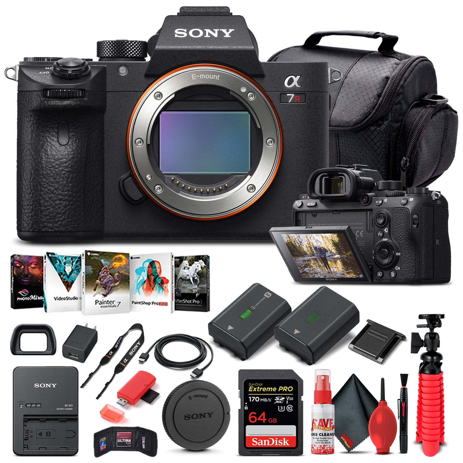 Sony Alpha a7R III Mirrorless Camera Body Only ILCE7RM3/B - Basic Bundle Sony