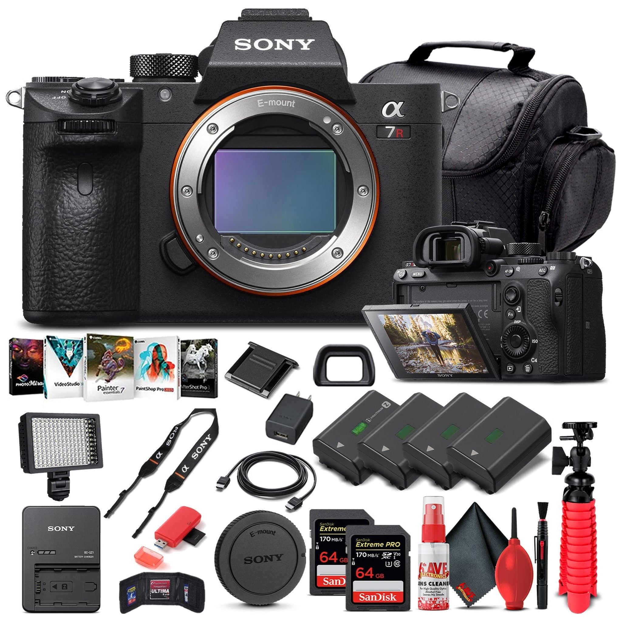 Sony Alpha a7R III Mirrorless Camera Body Only ILCE7RM3/B - Pro Bundle Sony