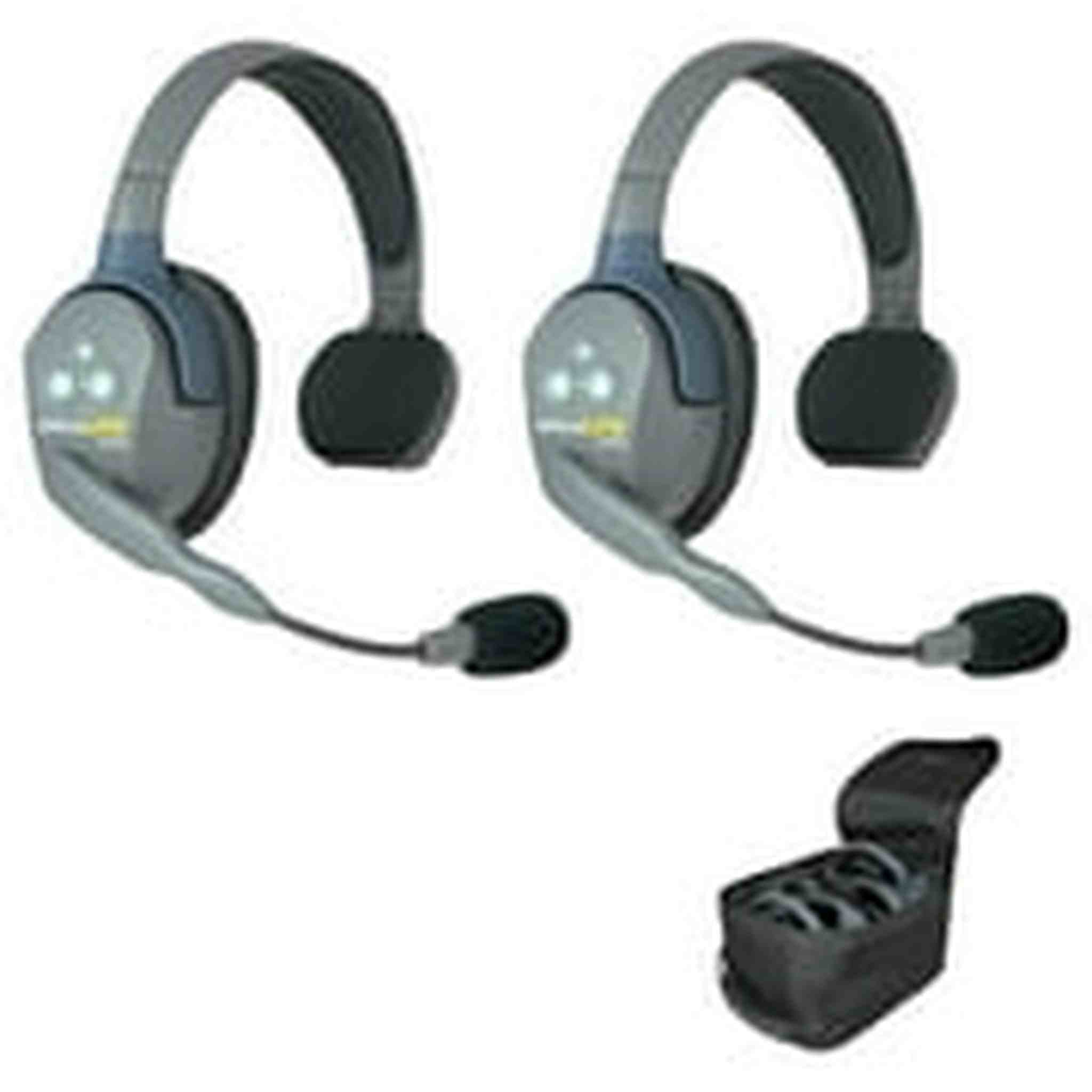 Eartec UL2S UltraLITE Full Duplex Wireless Headset Communication for 2 Users - 2 Single Ear Headsets EARTEC