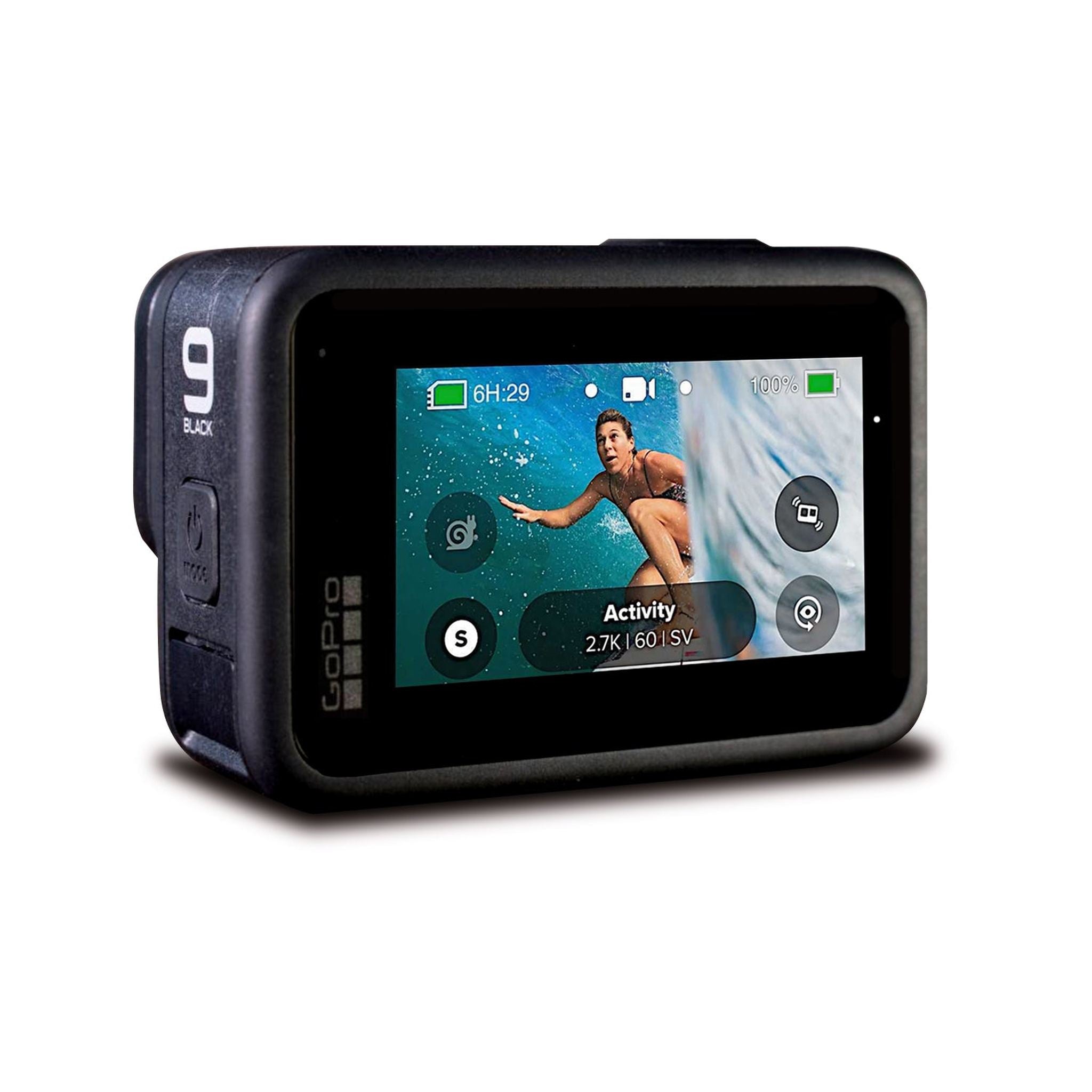 New GoPro HERO9 Black - Waterproof Action Camera with Front LCD and Touch Rear Screens, 5K Ultra HD Video, 20MP, 1080p Live Streaming, Webcam GoPro