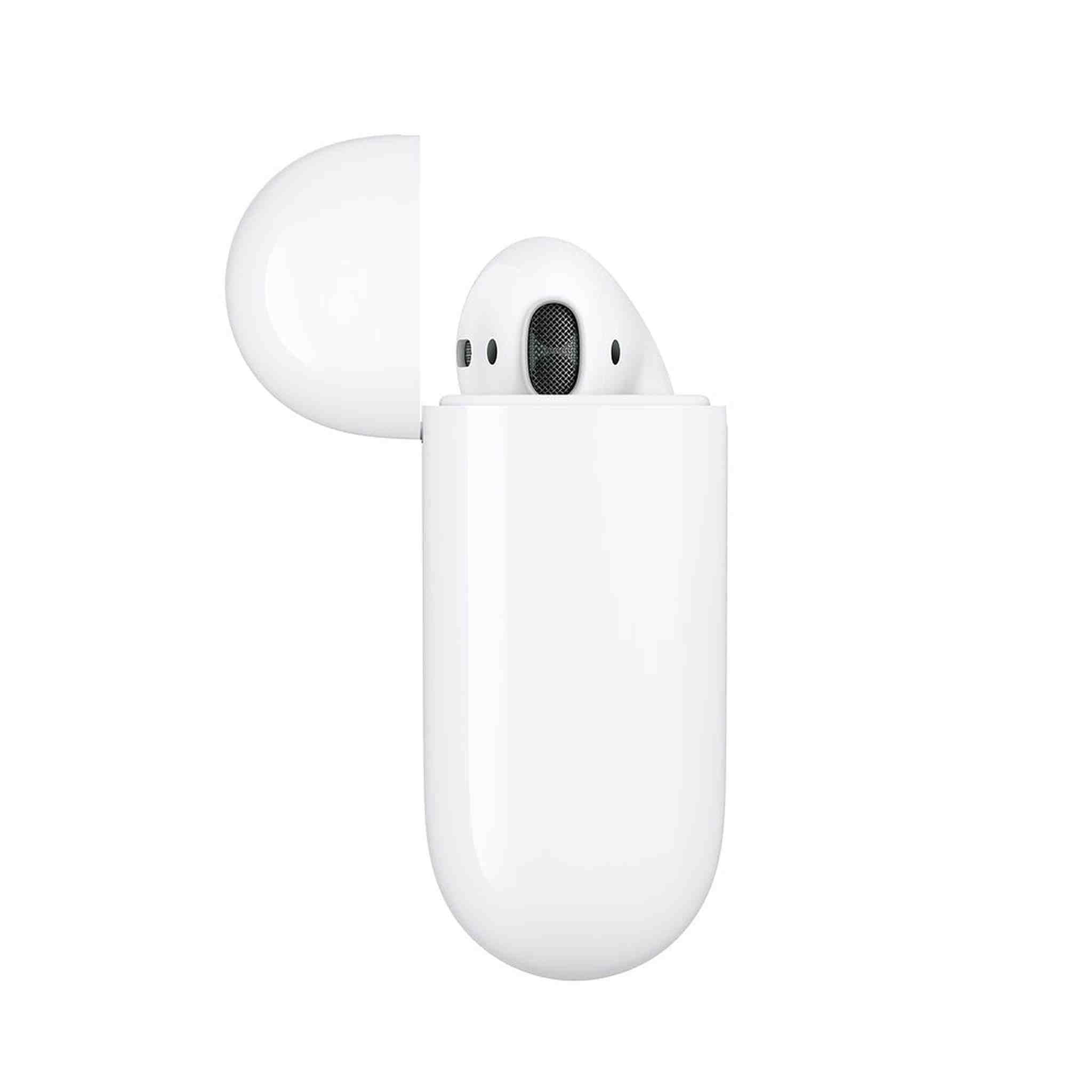 Apple AirPods with Charging Case (2nd Gen) Bundle with Velcro Cable Ties + USB Wall & Car Charger