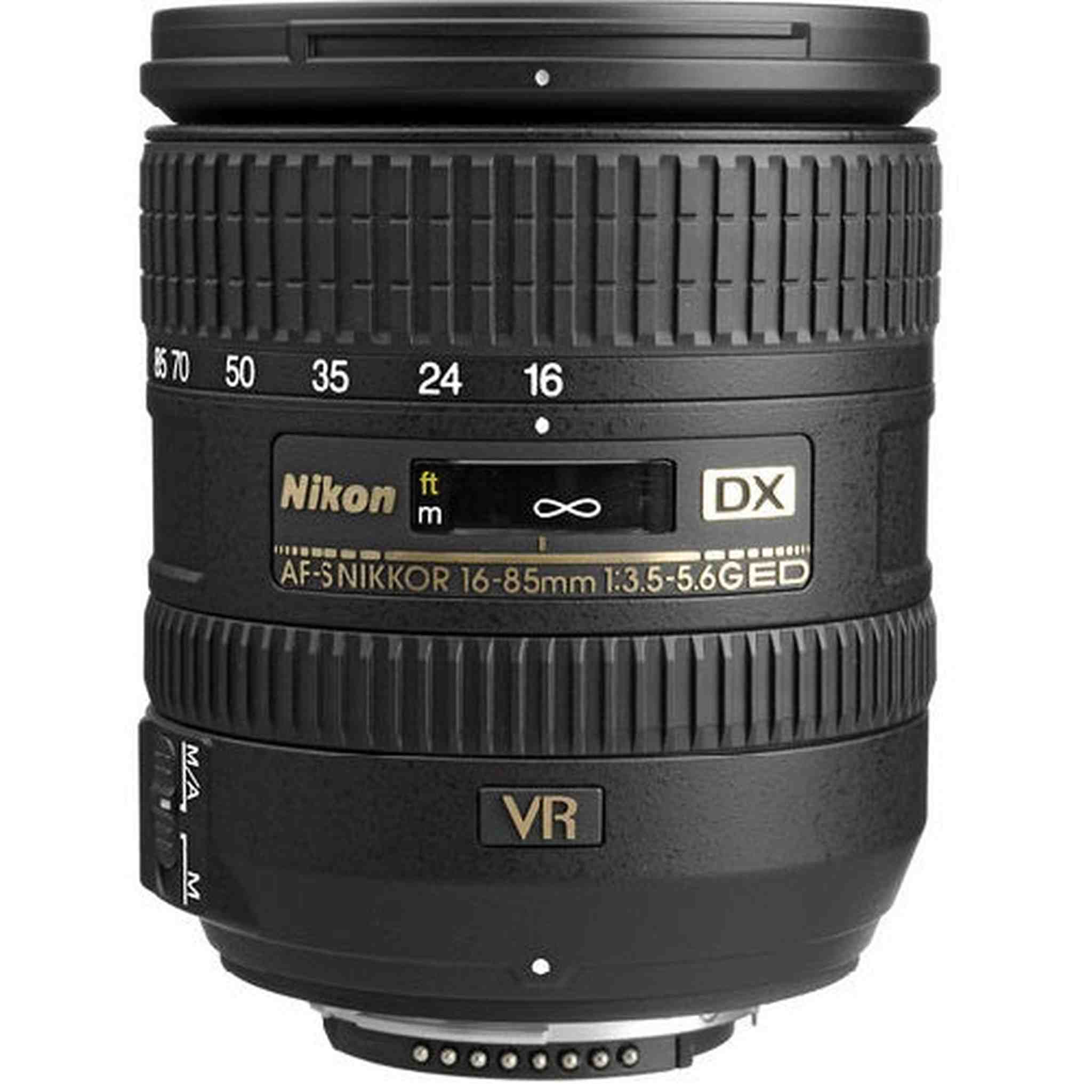 Nikon 16-85mm f/3.5-5.6G ED VR AF-S DX Nikkor Zoom Lens - 0.22x - 16mm to 85mm - f/3.5 to 5.6 - Nikon