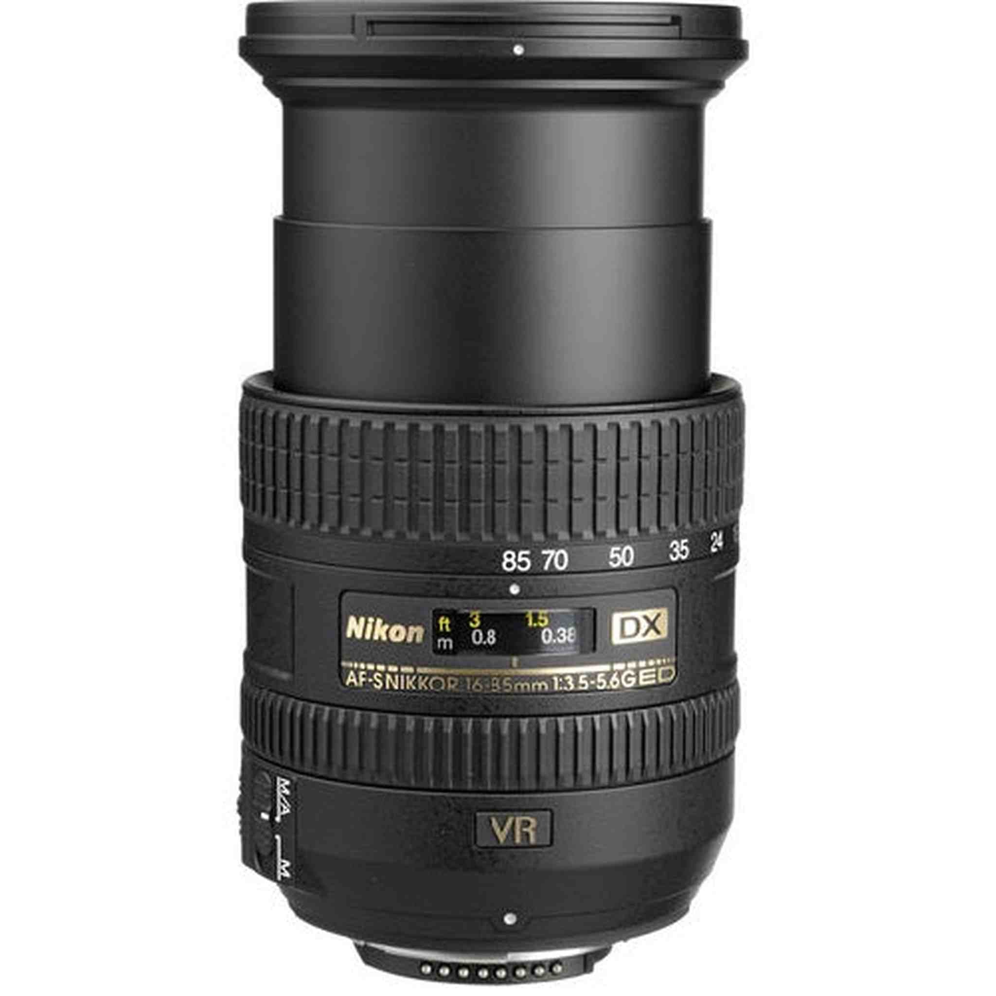 Nikon 16-85mm f/3.5-5.6G ED VR AF-S DX Nikkor Zoom Lens - 0.22x - 16mm to 85mm - f/3.5 to 5.6 - Nikon