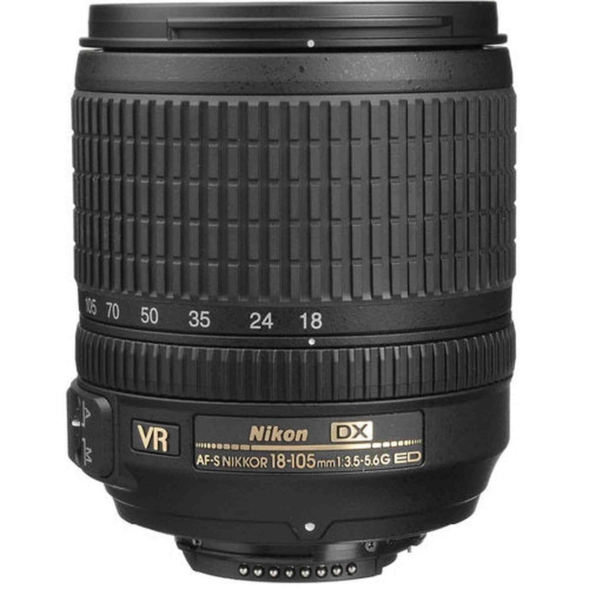 Nikon AF-S DX NIKKOR 18-105mm f/3.5-5.6G ED Vibration Reduction Zoom Lens with Auto Focus for Nikon DSLR Cameras - International Version Nikon