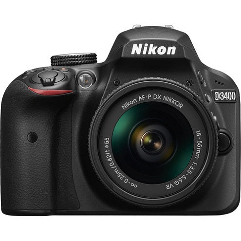 Nikon D3400 24.2 Megapixel DSLR with Lens 18mm-55mm Black International Version Nikon