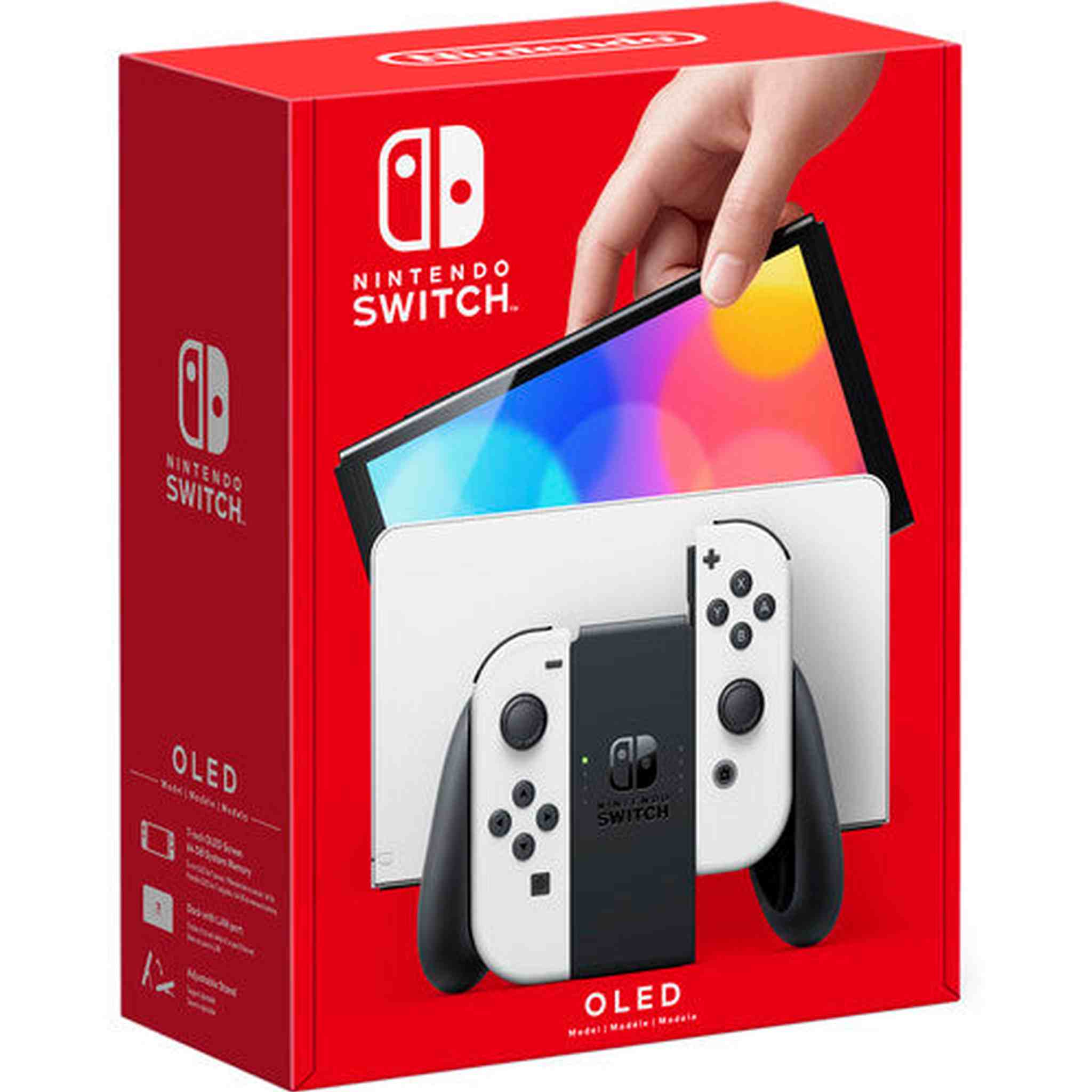 Nintendo Switch OLED White with The Legend of Zelda Breath of the Wild Game Nintendo