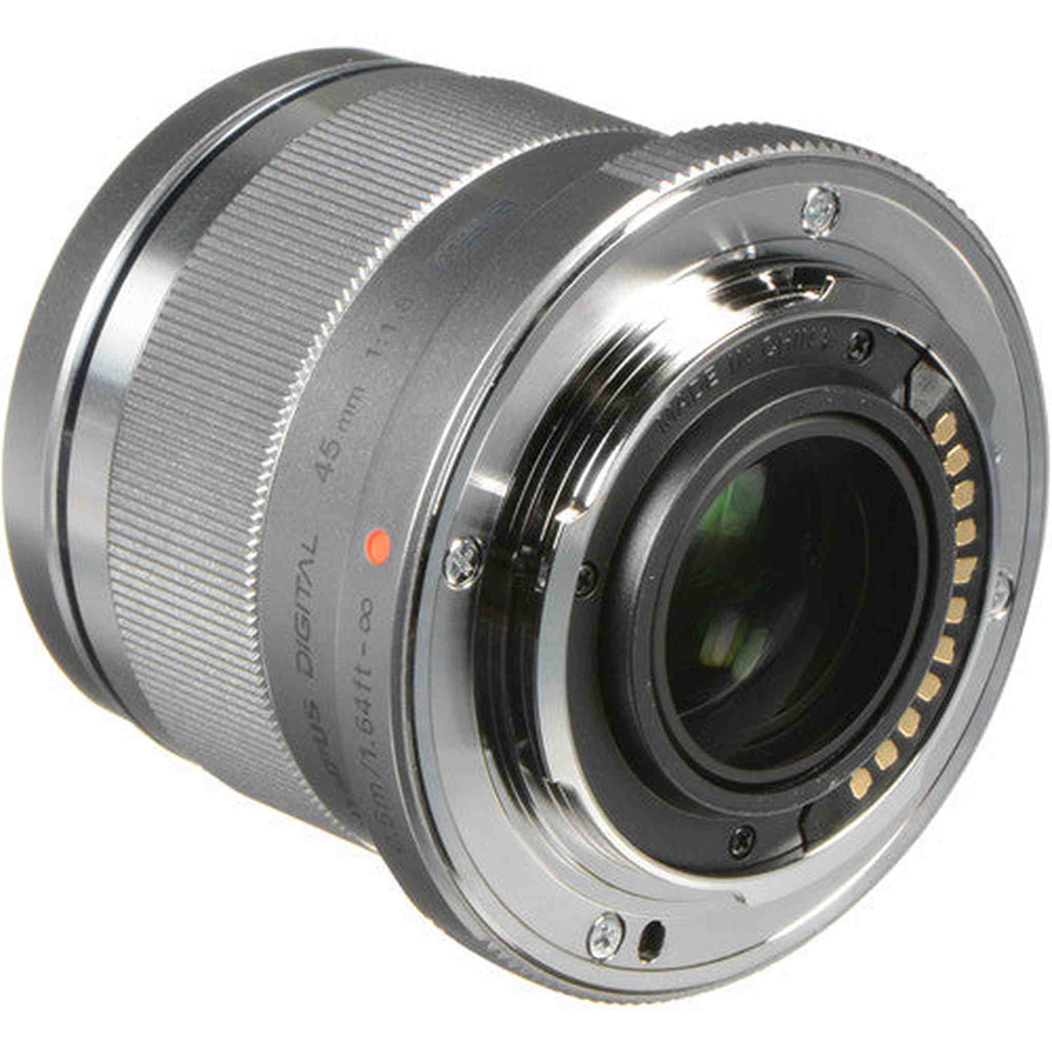 Olympus M.Zuiko Digital 45mm F1.8 Lens, for Micro Four Thirds Cameras Silver Olympus