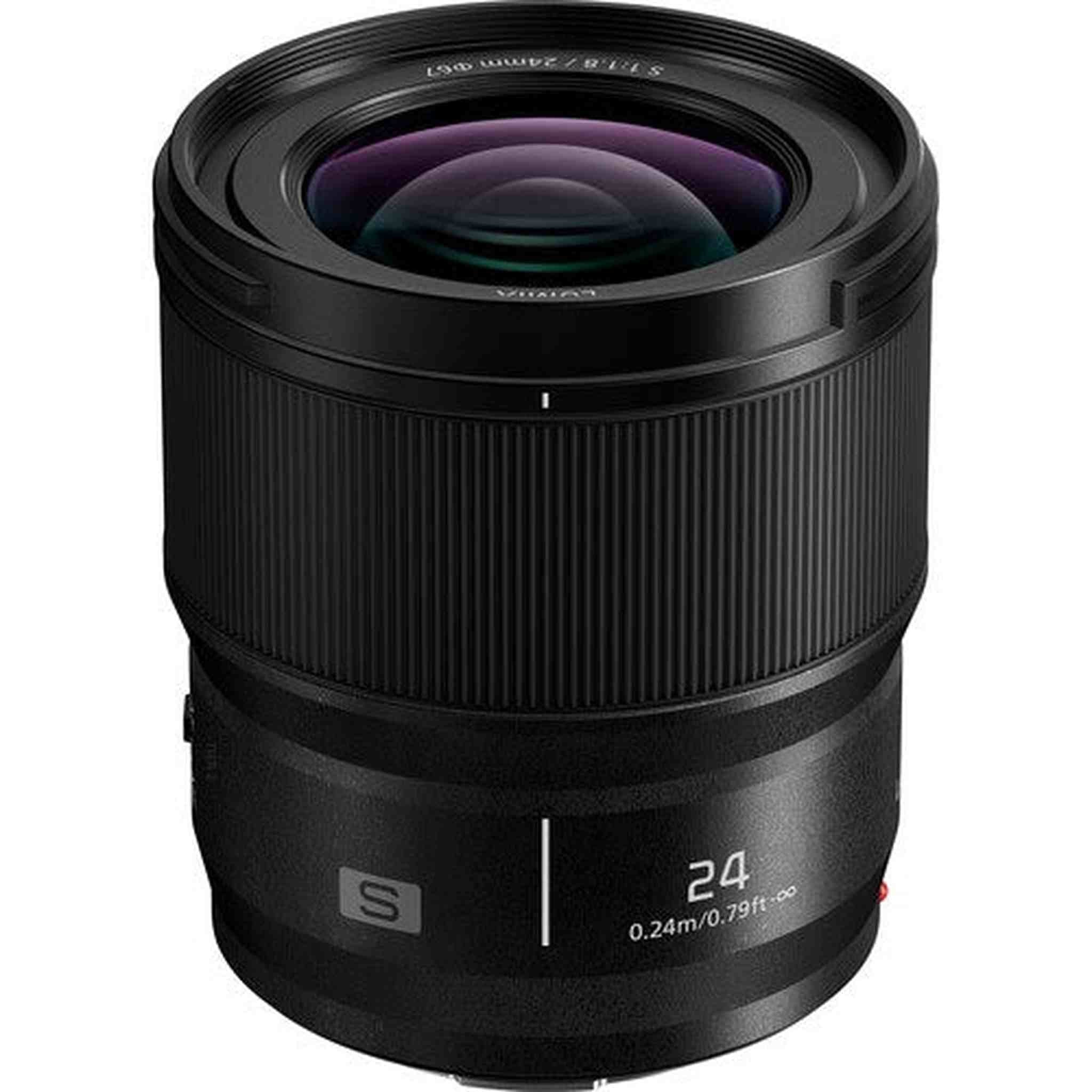 Panasonic LUMIX S Series Camera Lens, 24mm F1.8 L-Mount Interchangeable Lens for Mirrorless Full Frame Digital Cameras, S-S24 Panasonic