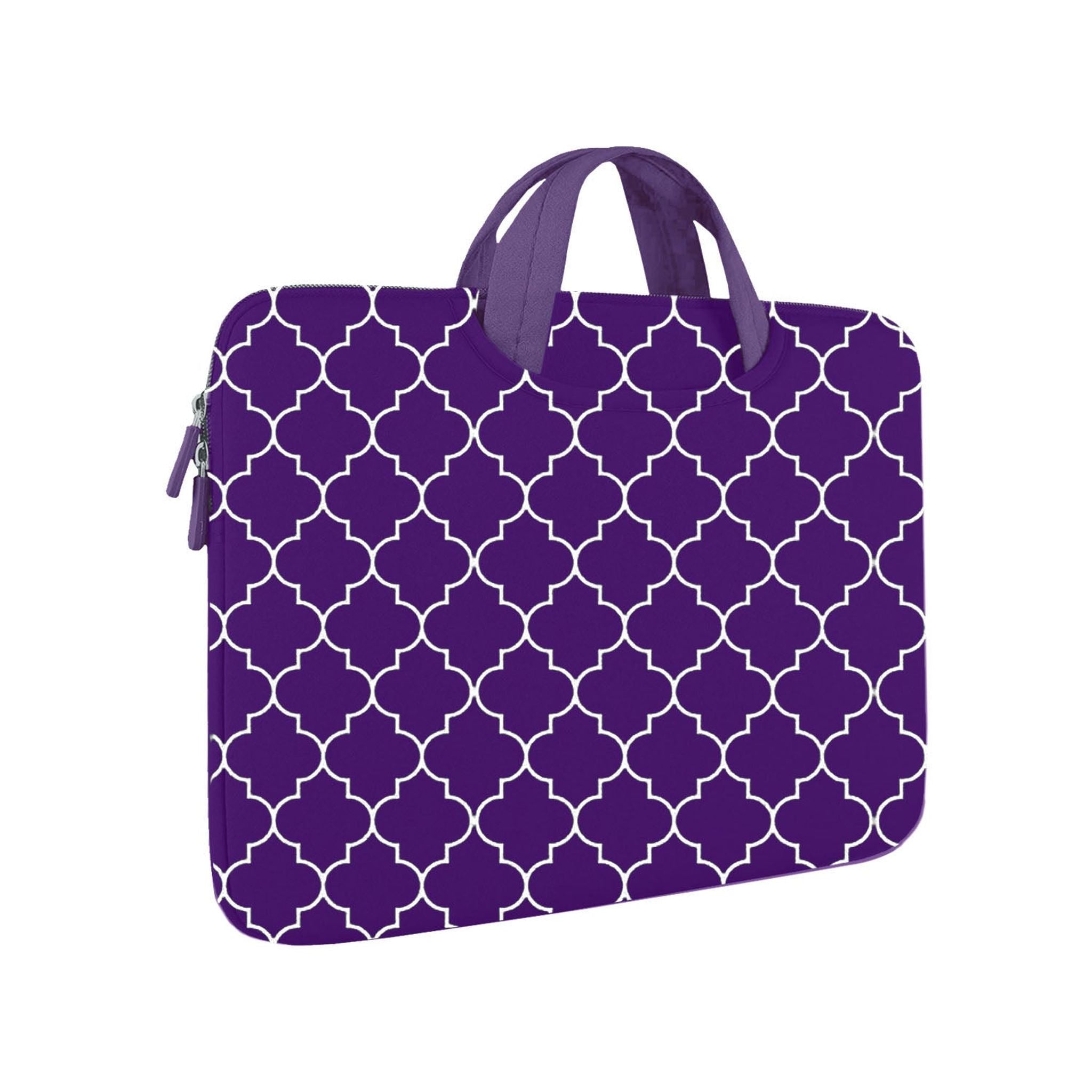 Tablet Travel Accessory Bundle with Purple Moroccan Sleeve Digital Basics