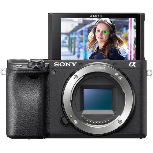 Sony a6400 ILCE-6400 - Digital camera - mirrorless - 24.2 MP - APS-C - 4K / 30 fps - body only - Wi-Fi, NFC, Bluetooth - black Sony