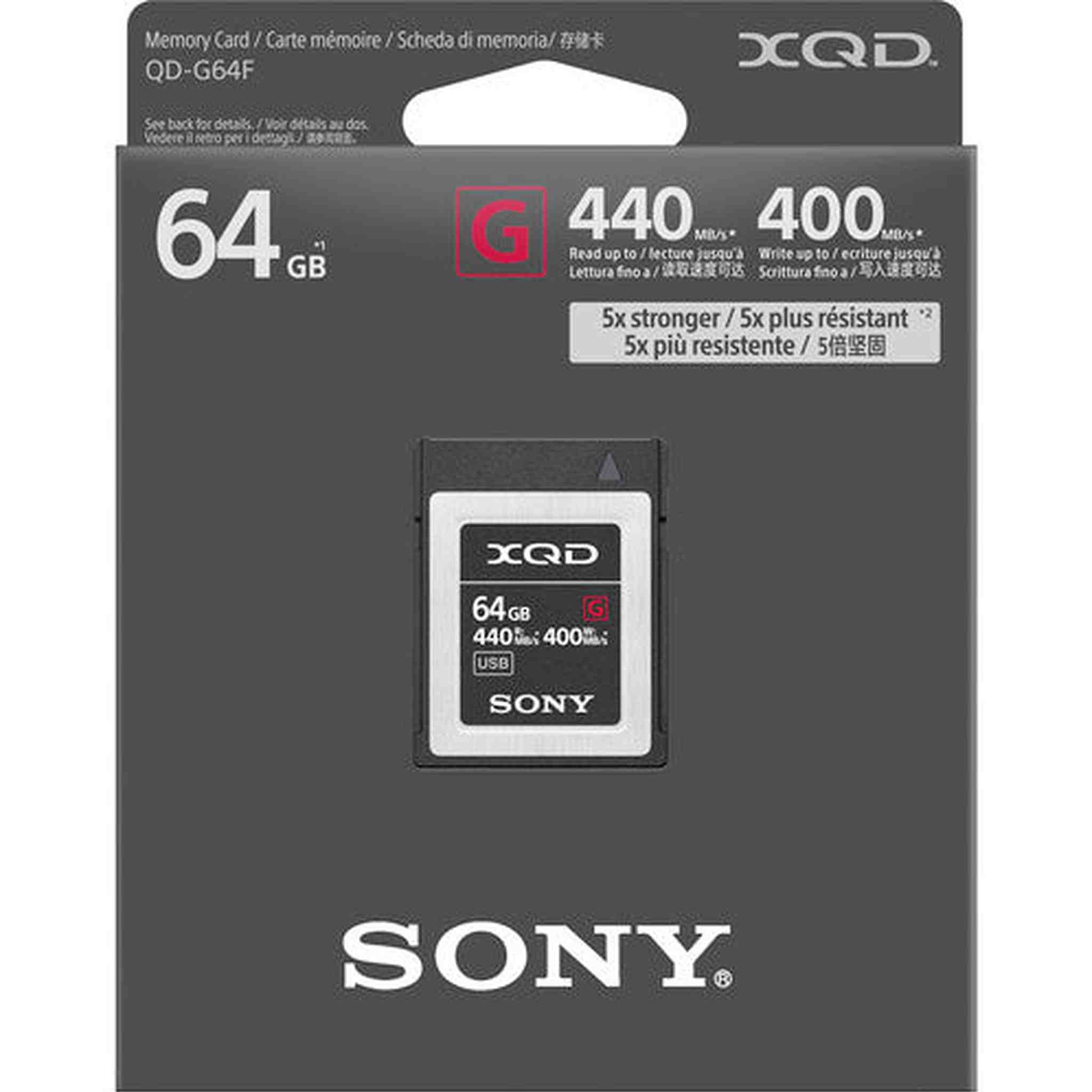 Sony Professional XQD G Series 64GB Memory Card QD-G64F/J Sony