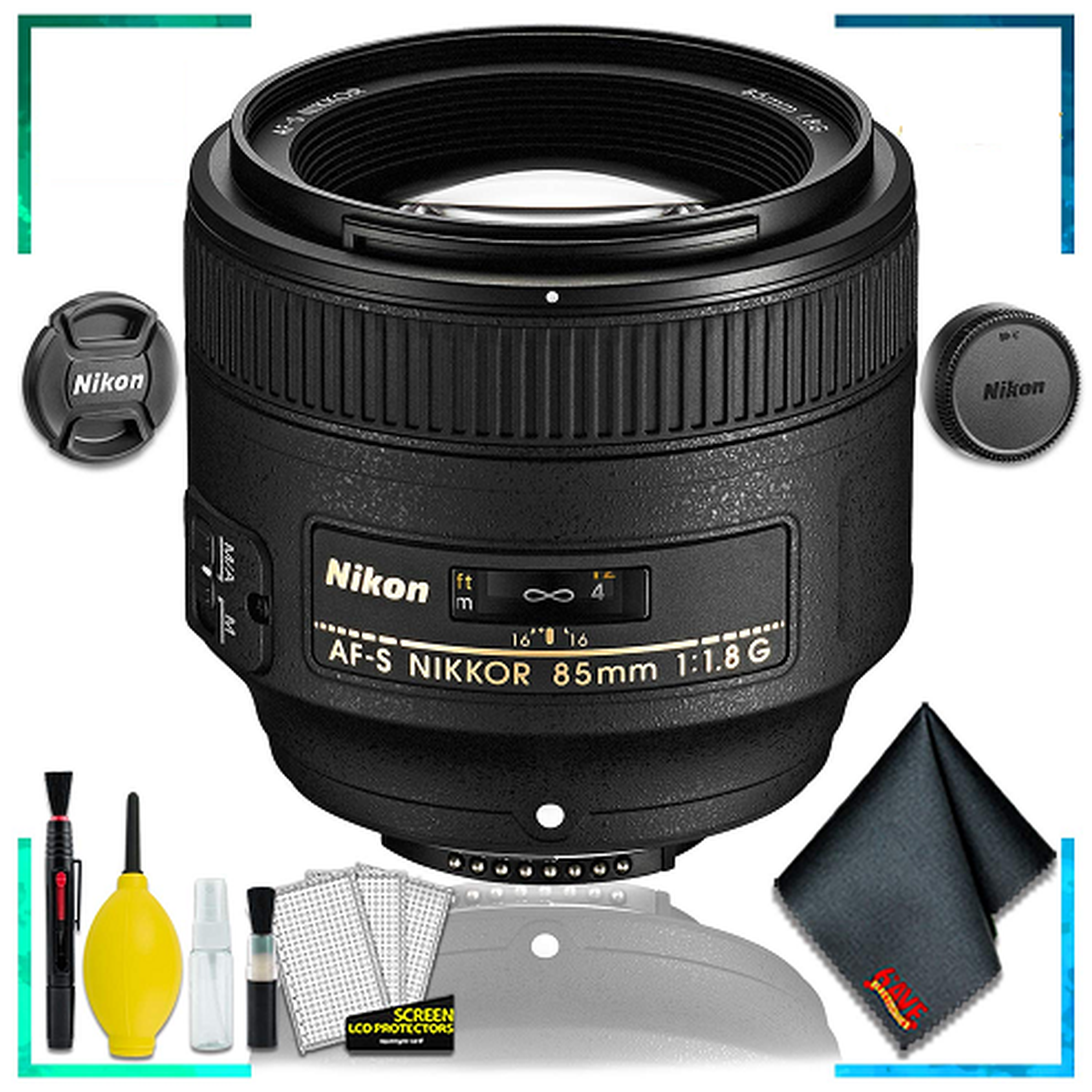 Nikon 85MM f.1.8G AF-S Lens Intl Model + Cleaning Kit Nikon