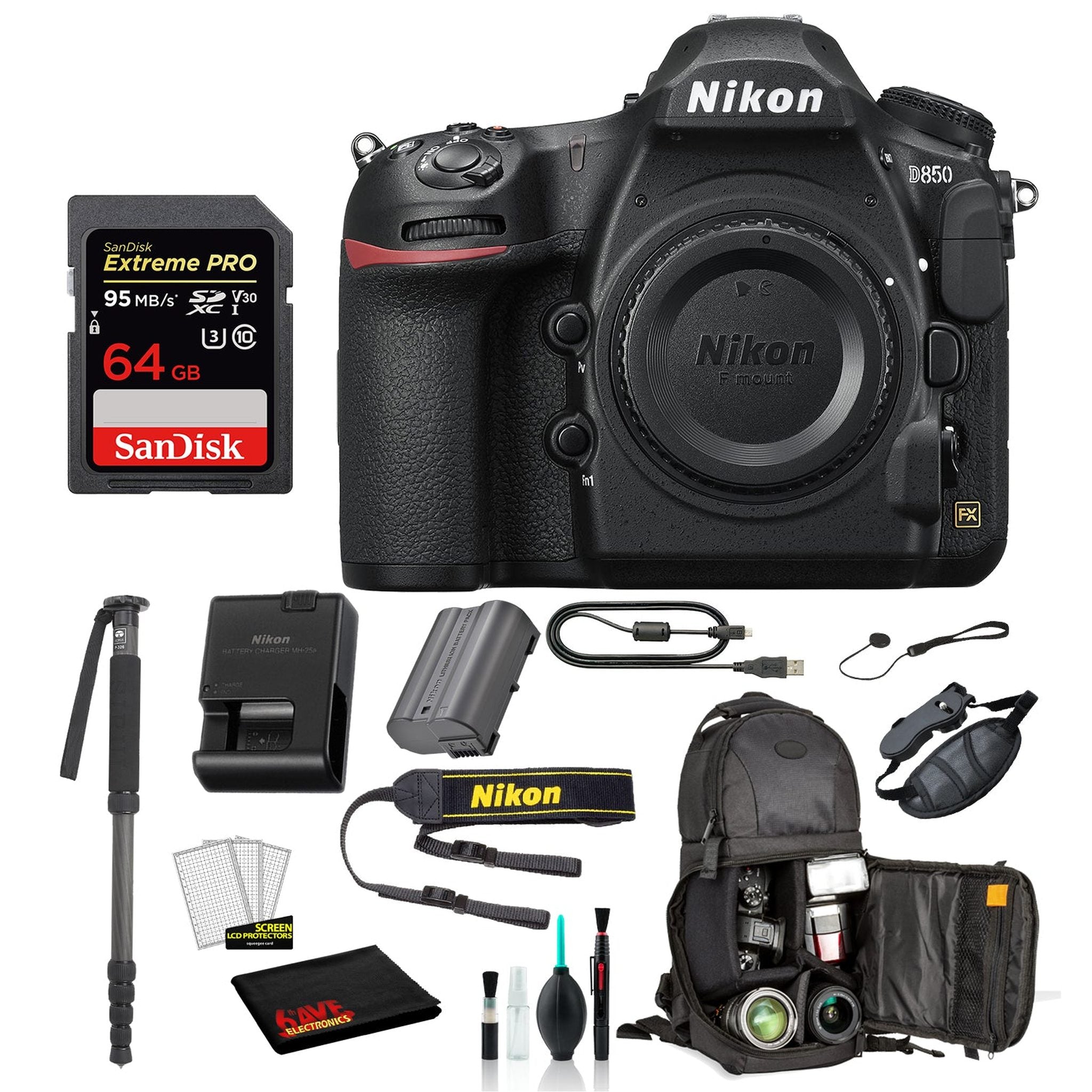 Nikon D850 DSLR Camera Starter Bundle 01 Nikon