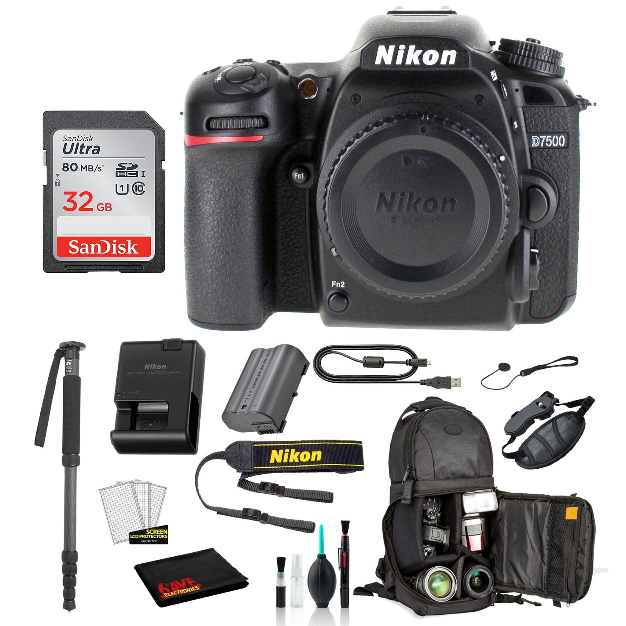 Nikon D7500 DSLR Camera Starter Bundle 01 Nikon