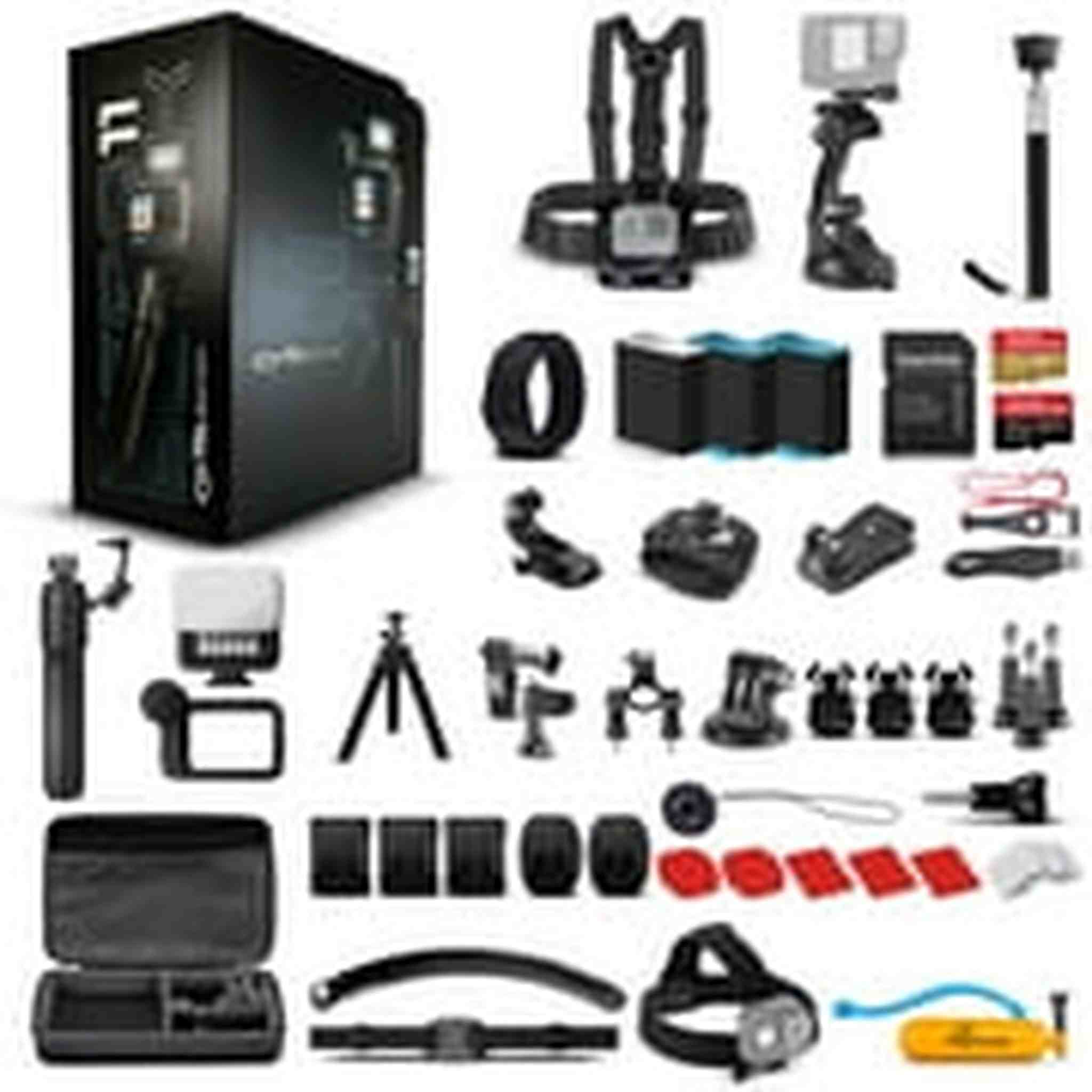 GoPro HERO11 Creator Edition - Action Camera + 64GB + 50 Piece Kit + 2 Batteries GoPro