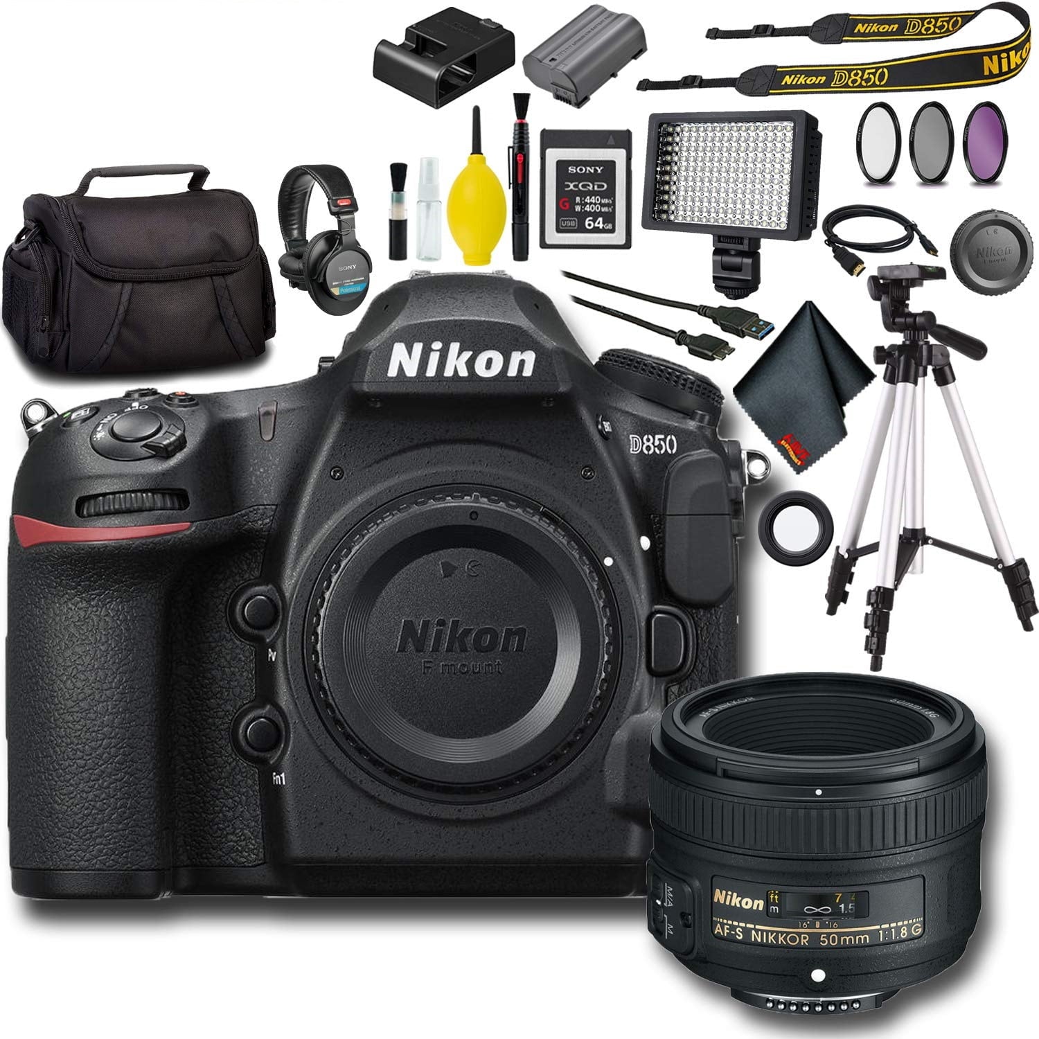 Nikon D850 DSLR Camera International Model Master Bundle Nikon