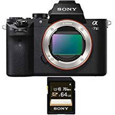 Sony Alpha a7II Mirrorless Digital Camera Body Only + Sony 64 GB SD Card Sony