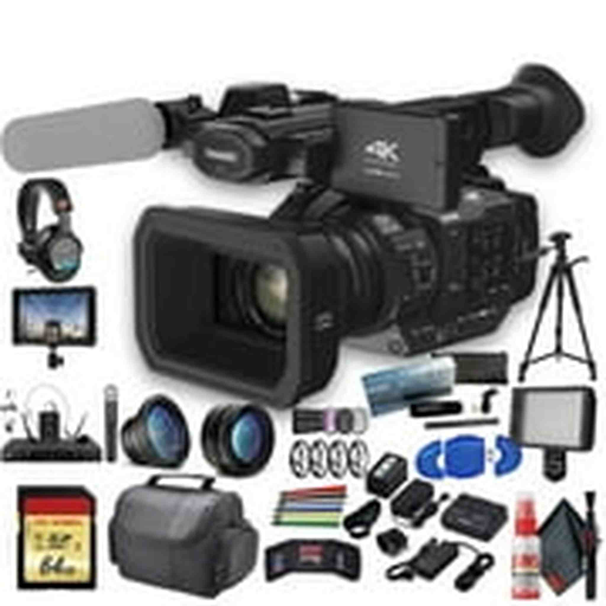 Panasonic AG-UX180 4K Professional Camcorder AG-UX180PJ8 With Film Maker Bundle Panasonic