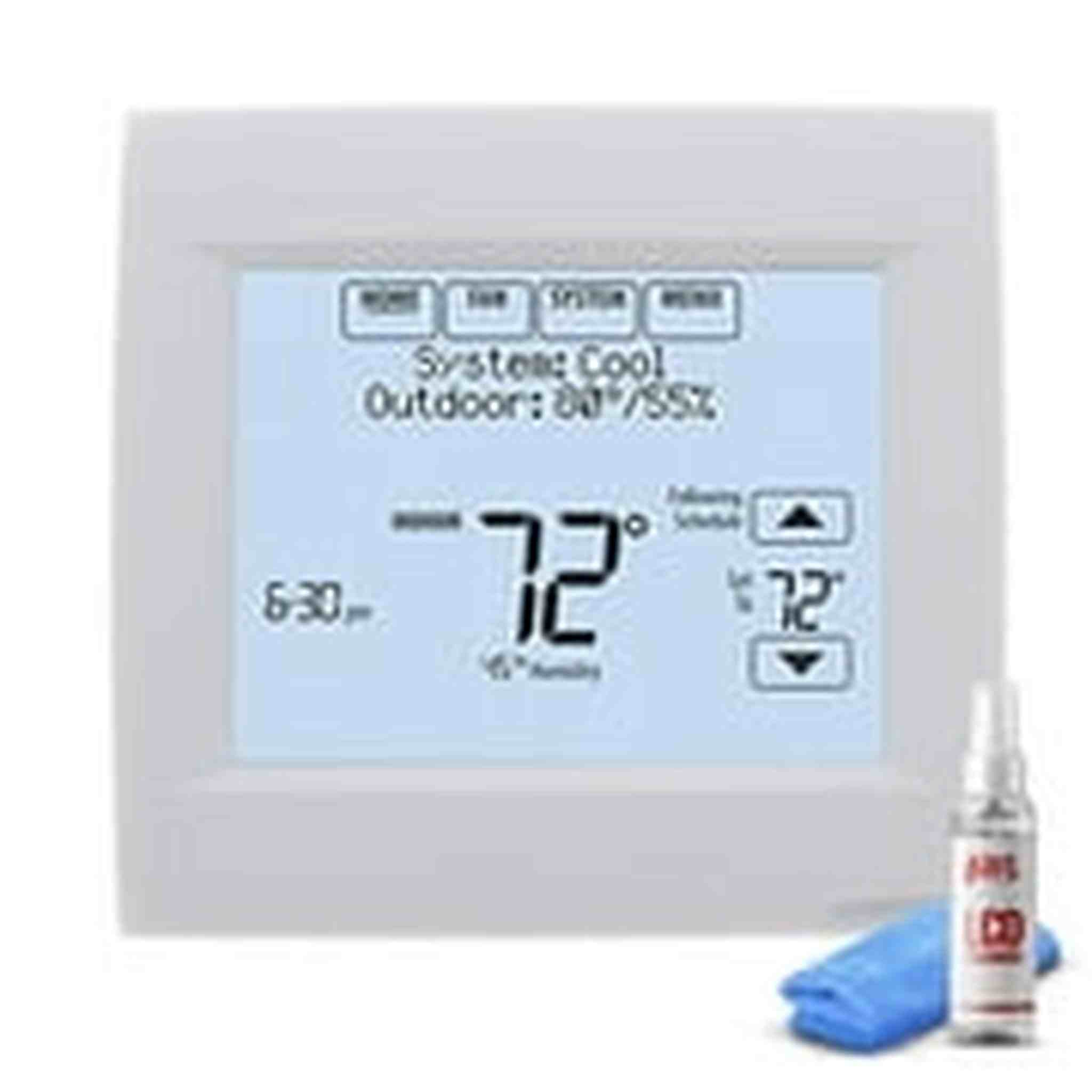 Honeywell VisionPRO 8000 Thermostat - White + LCD Cleaner Honeywell