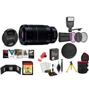 Panasonic Leica DG Vario-Elmarit 50-200mm f/2.8-4 ASPH. POWER O.I.S. Lens with 128GB Memory Card and More International Model Panasonic