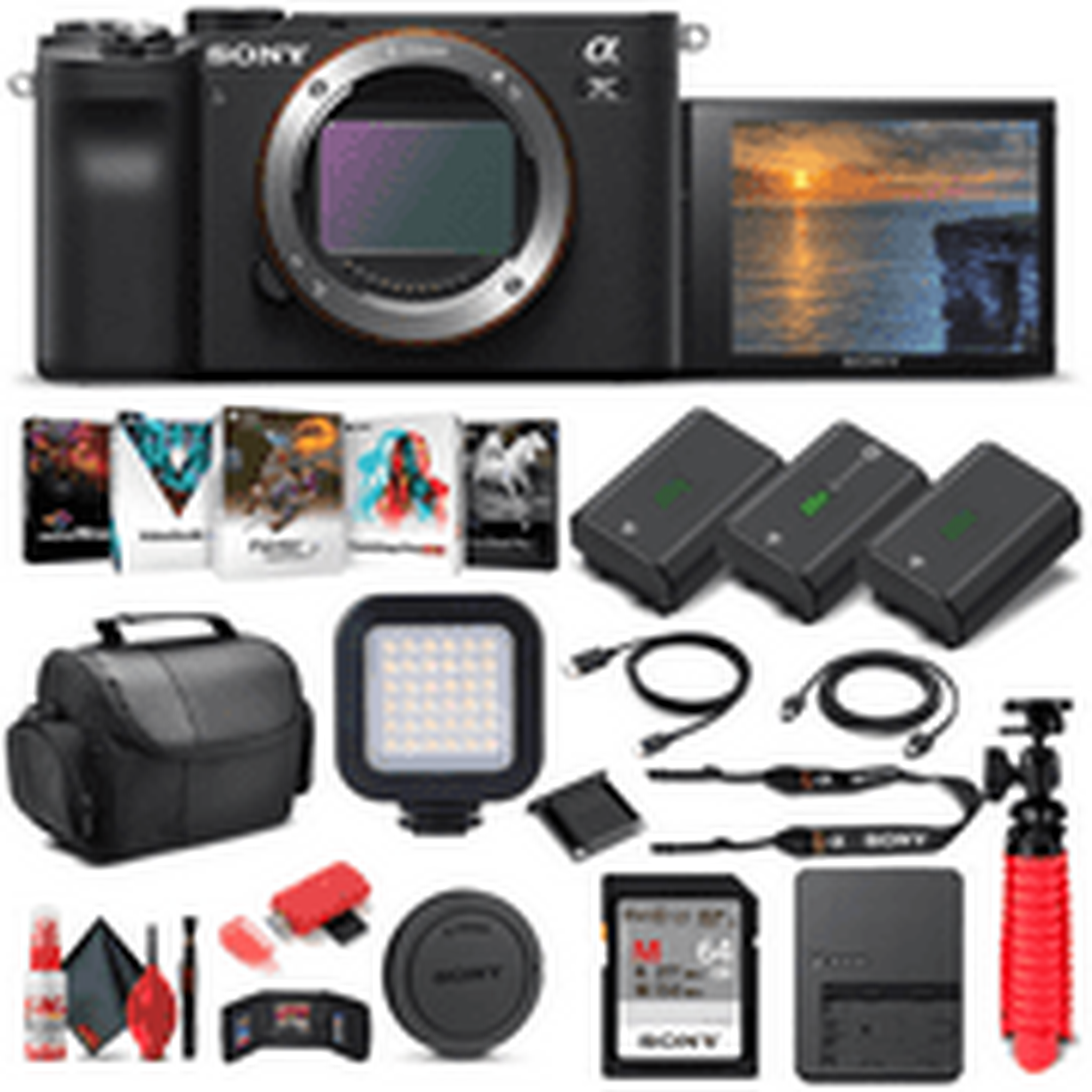 Sony Alpha a7C Mirrorless Digital Camera Body Only, Black ILCE7C/B - Advanced Bundle Sony