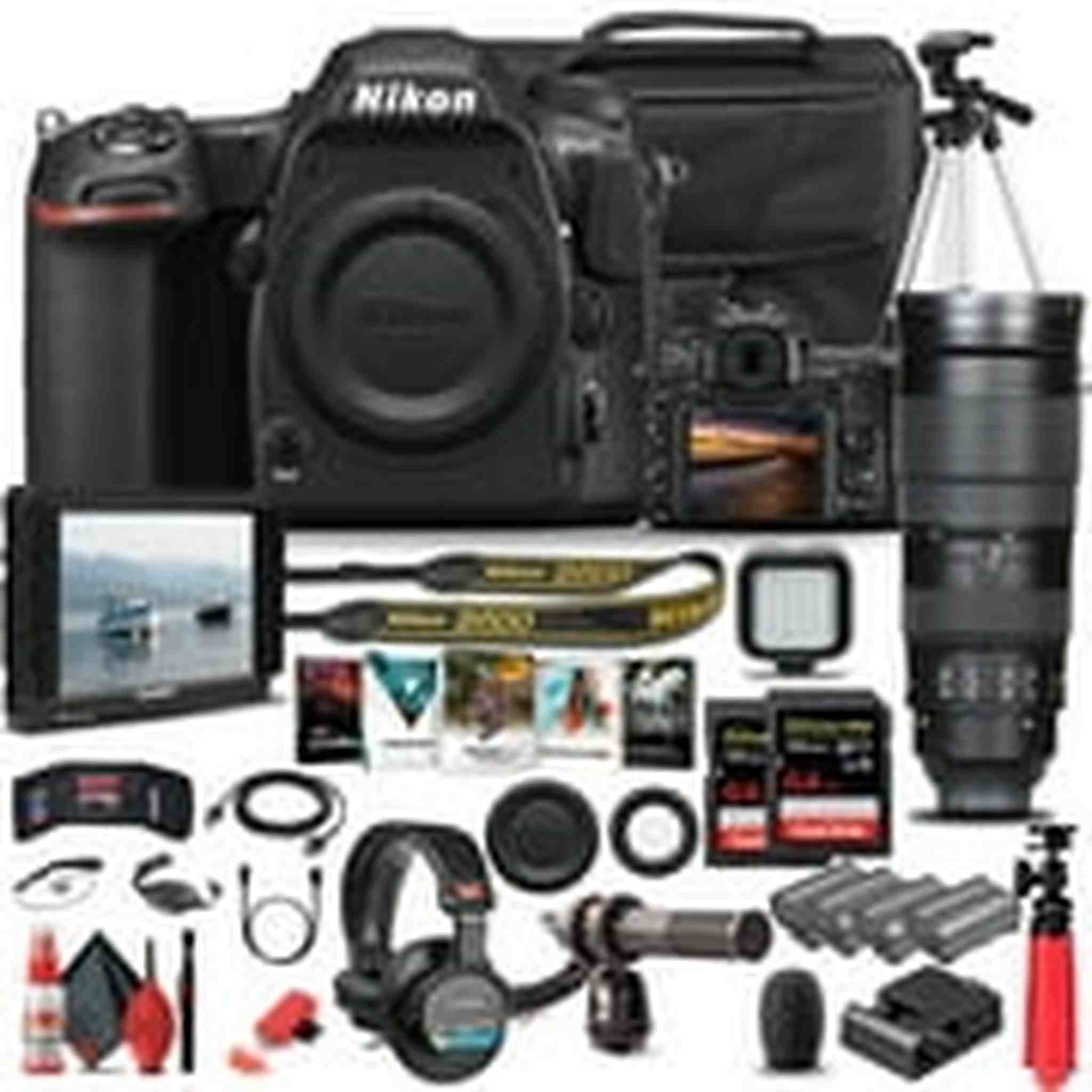 Nikon D500 DSLR Camera Body Only 1559 W/ Nikon 200-500mm Lens - Pro Bundle Nikon